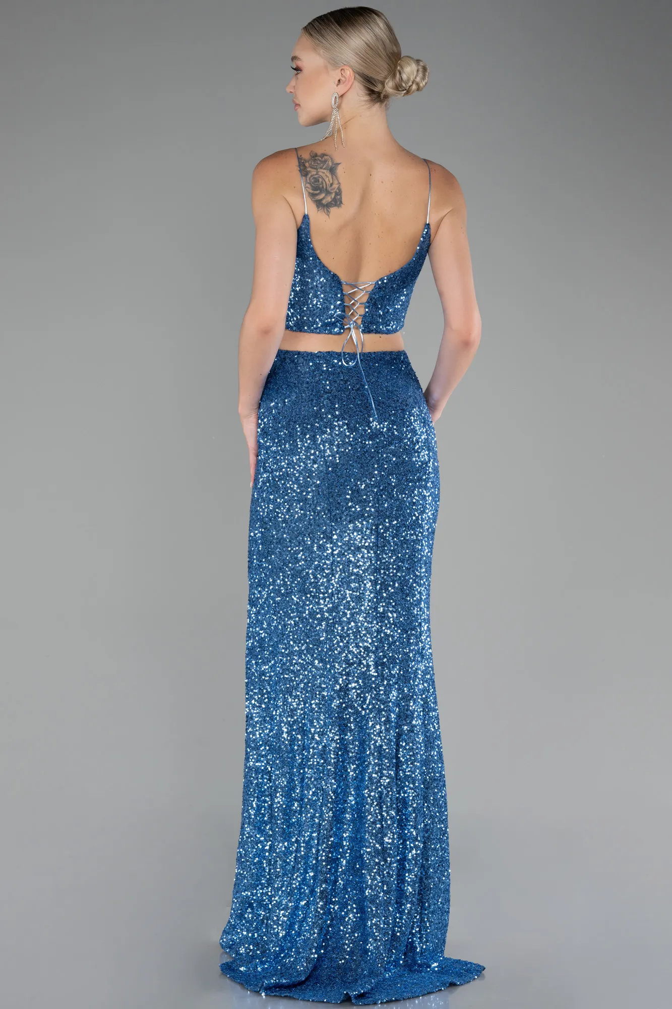 Indigo-Long Mermaid Prom Dress ABU3711