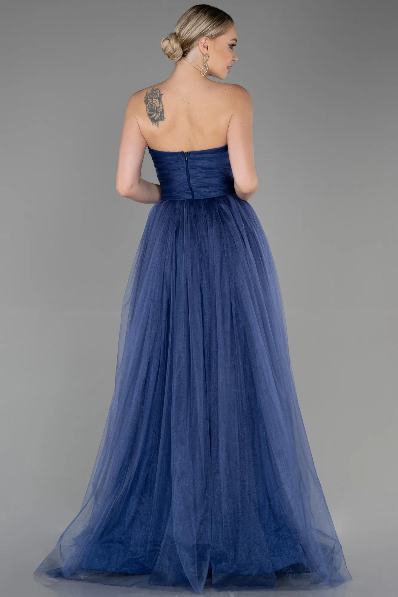 Indigo-Long Prom Gown ABU3306