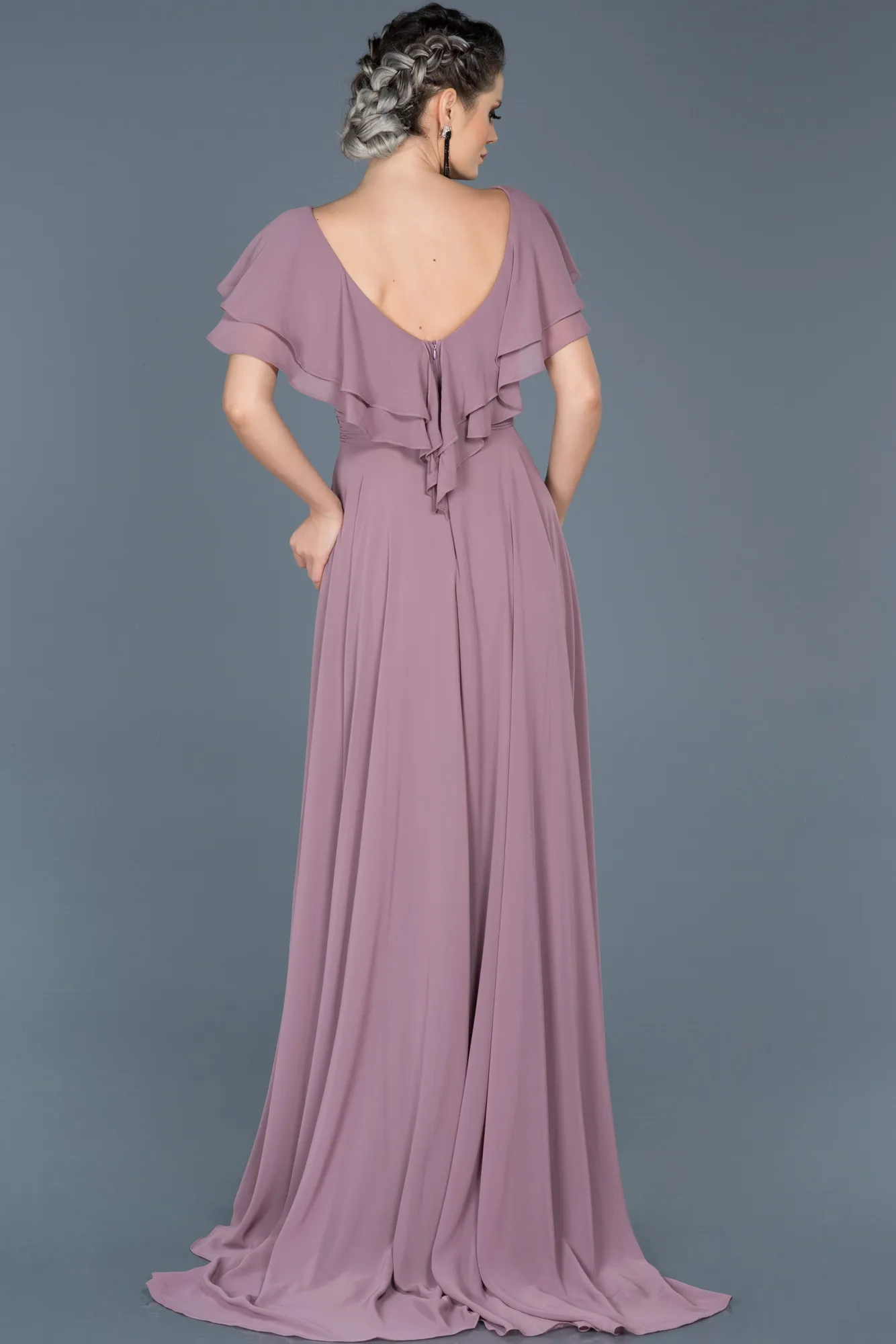 Lavender-Long Engagement Dress ABU032