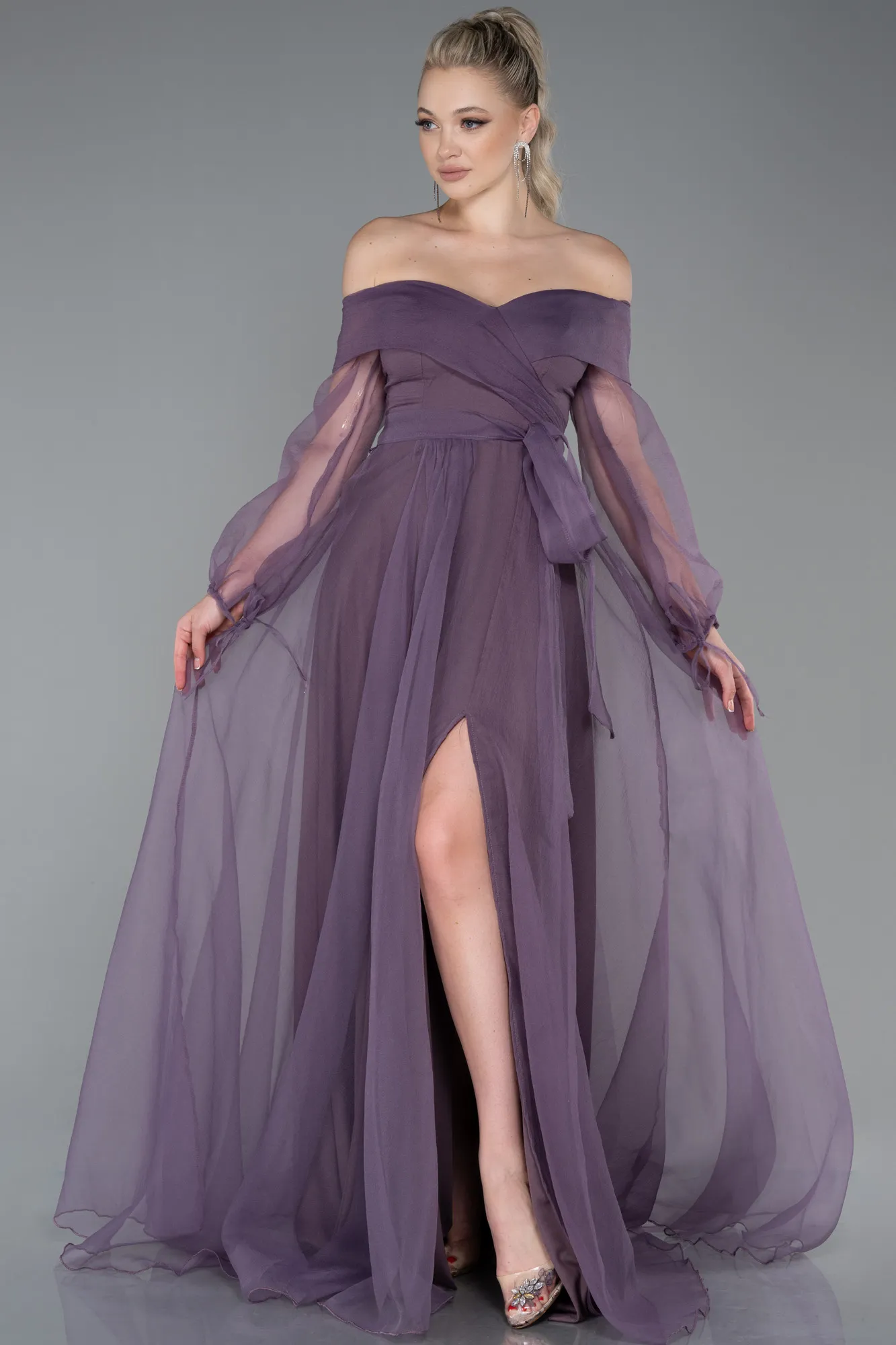 Lavender-Long Engagement Dress ABU1468