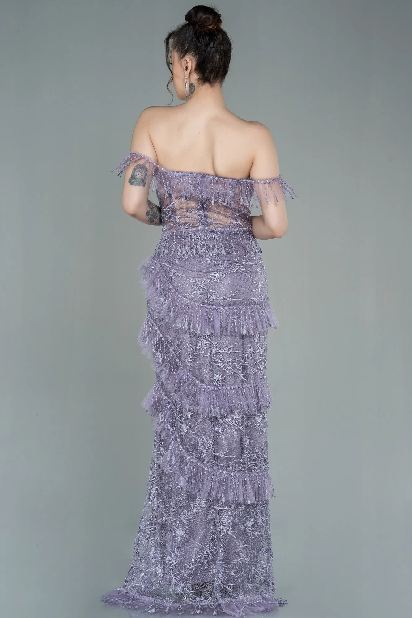 Lavender-Long Evening Dress ABU1596