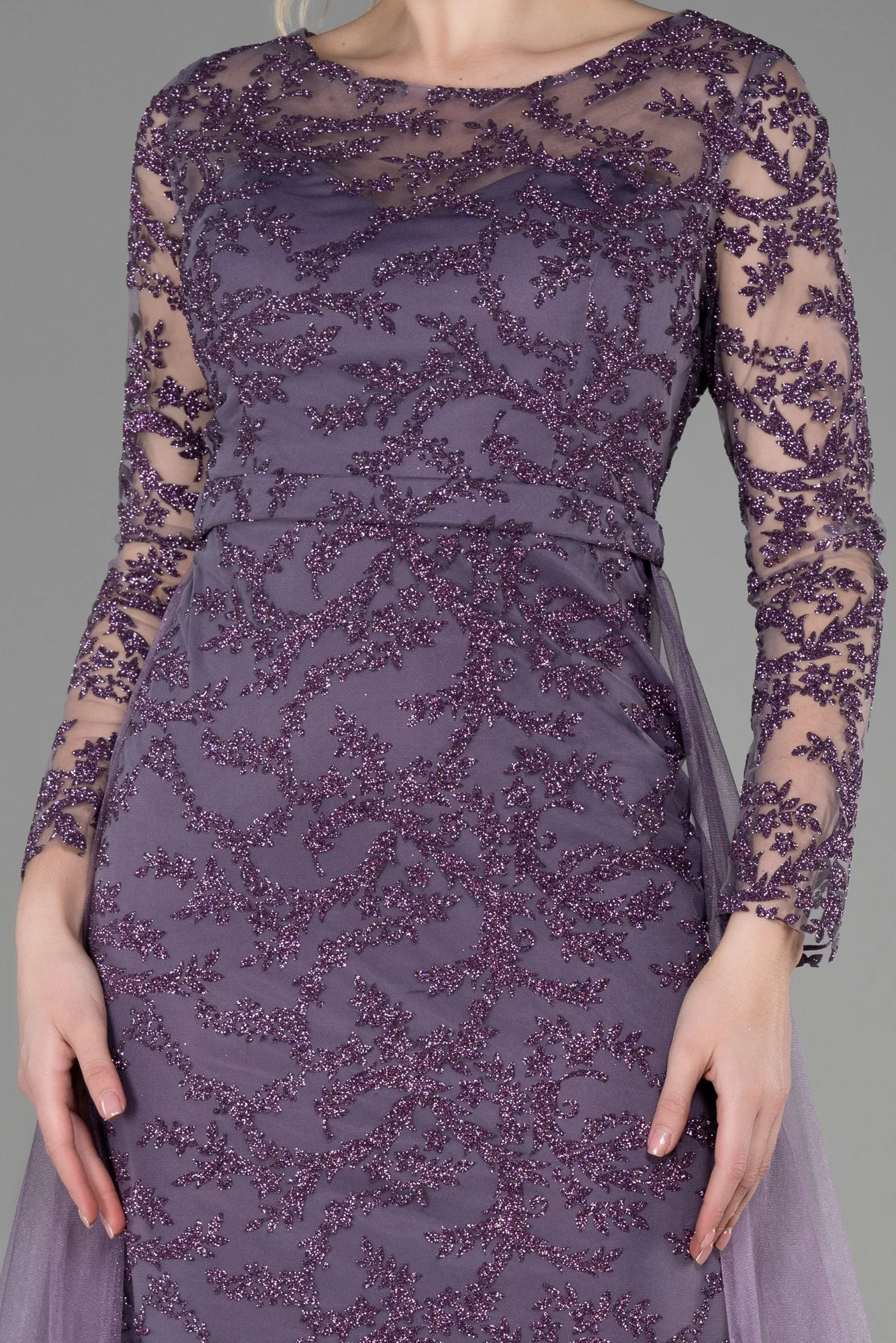Lavender-Long Evening Dress ABU2237