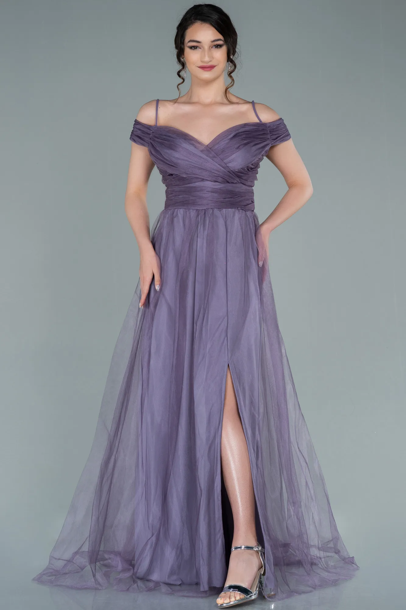 Lavender-Long Evening Dress ABU2336