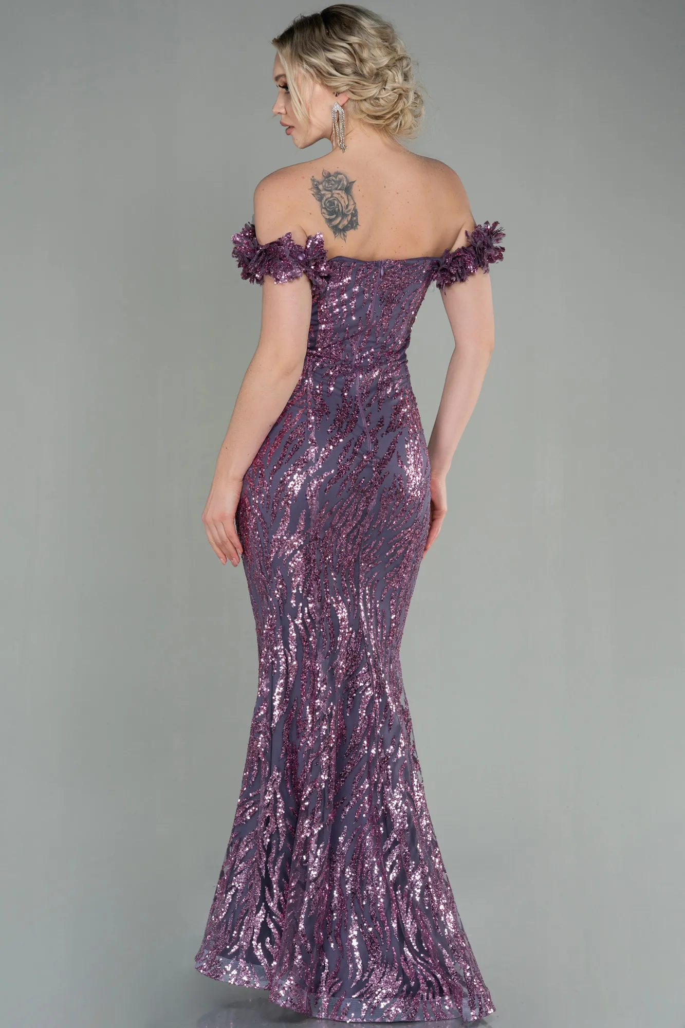 Lavender-Long Evening Dress ABU2881