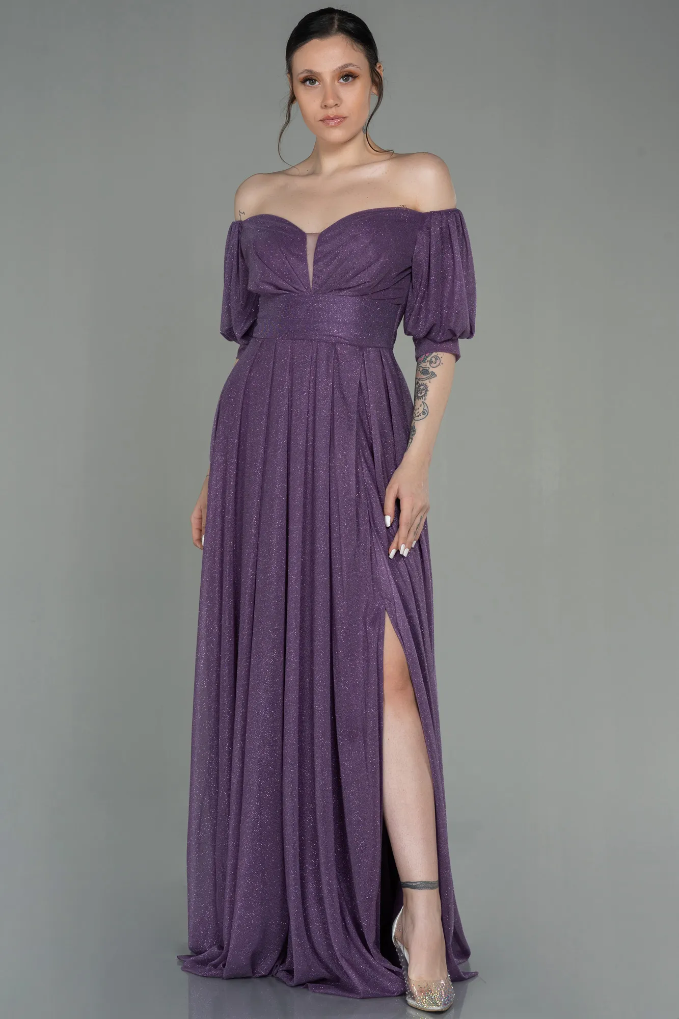 Lavender-Long Evening Dress ABU2983