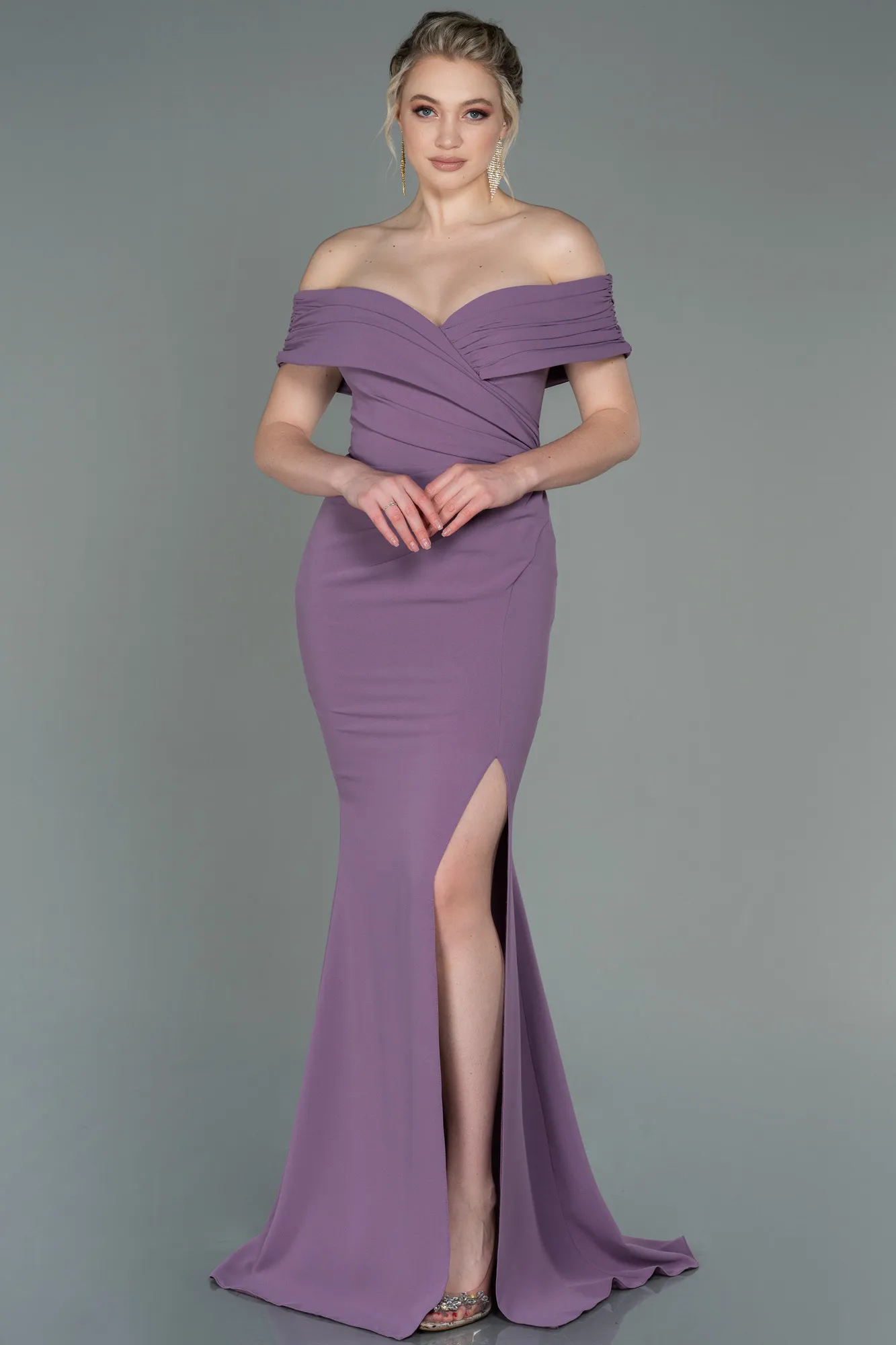 Lavender-Long Evening Dress ABU3156