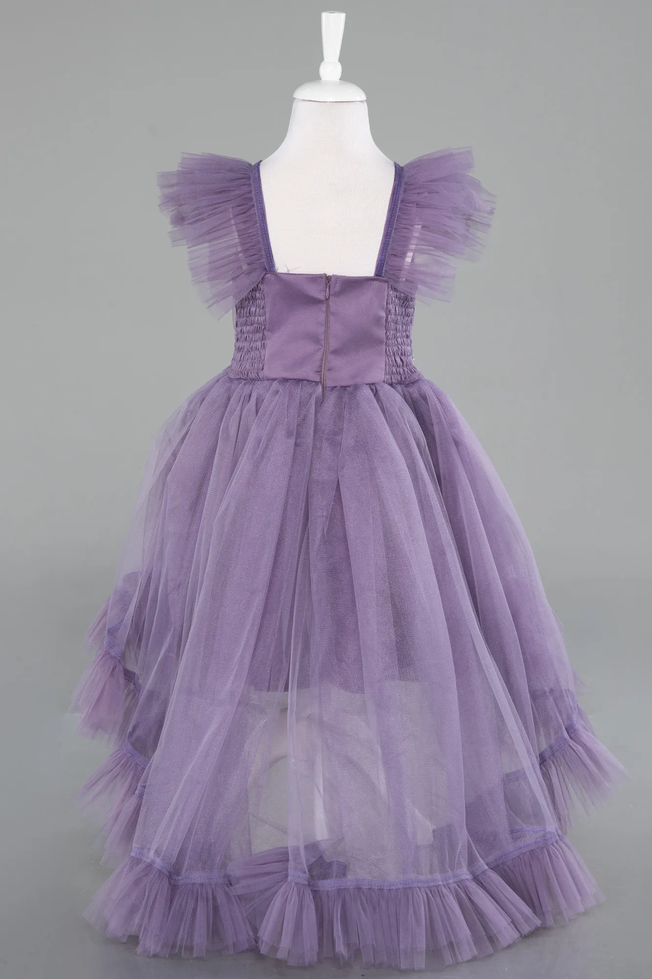 Lavender-Long Girl Dress ABU4239