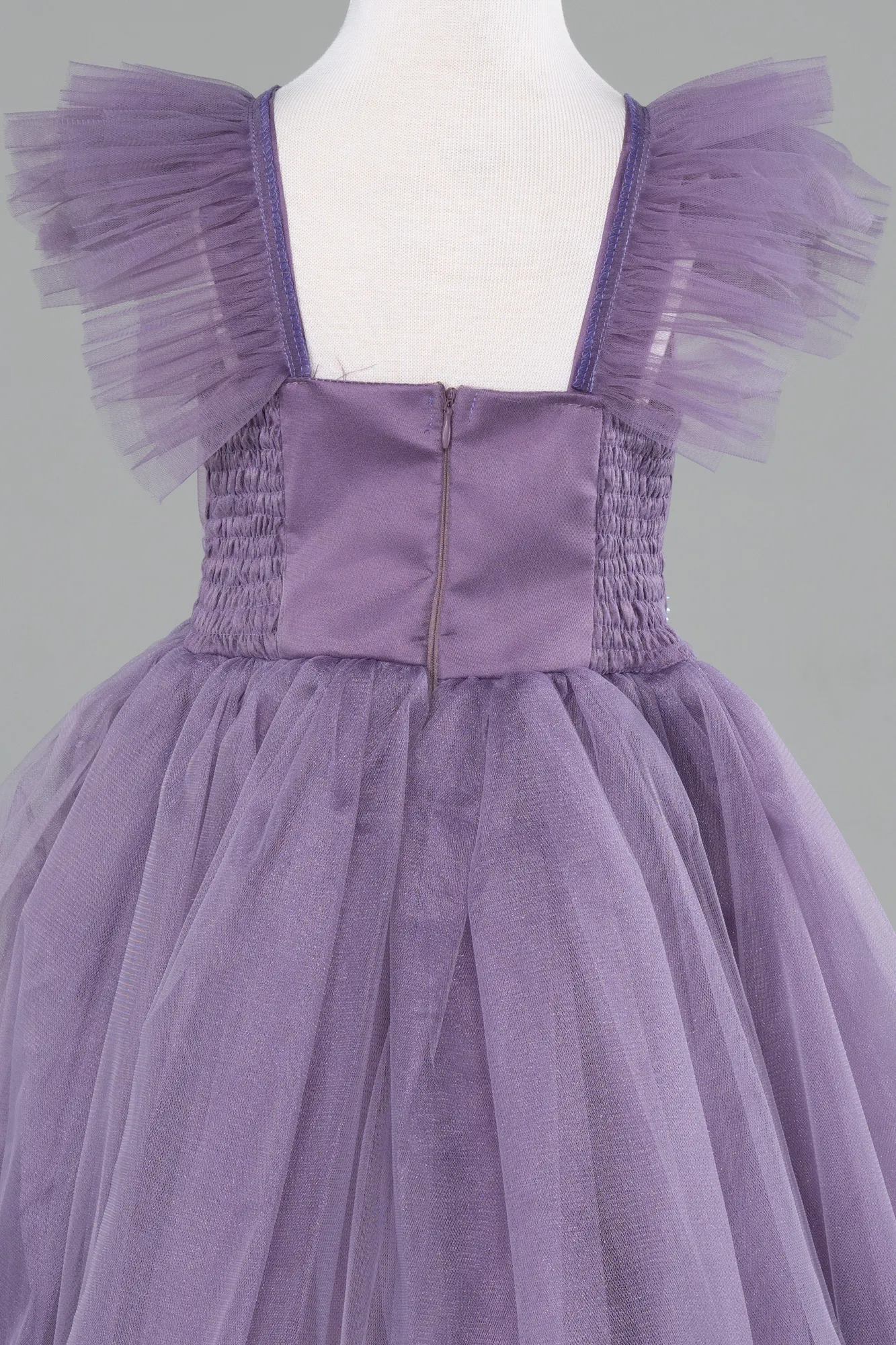 Lavender-Long Girl Dress ABU4239