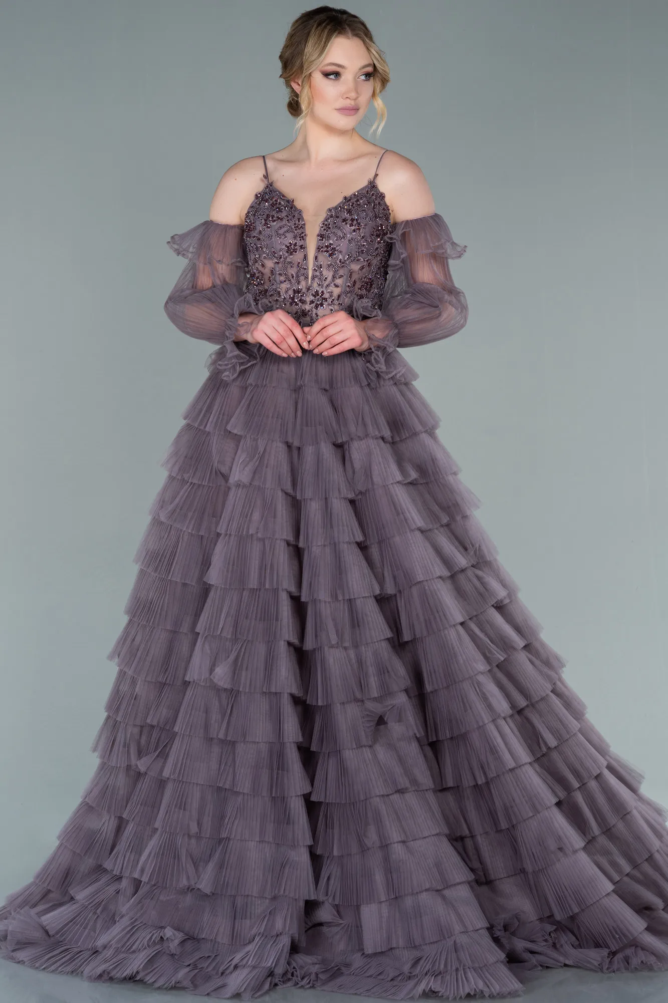Lavender-Long Haute Couture ABU2328