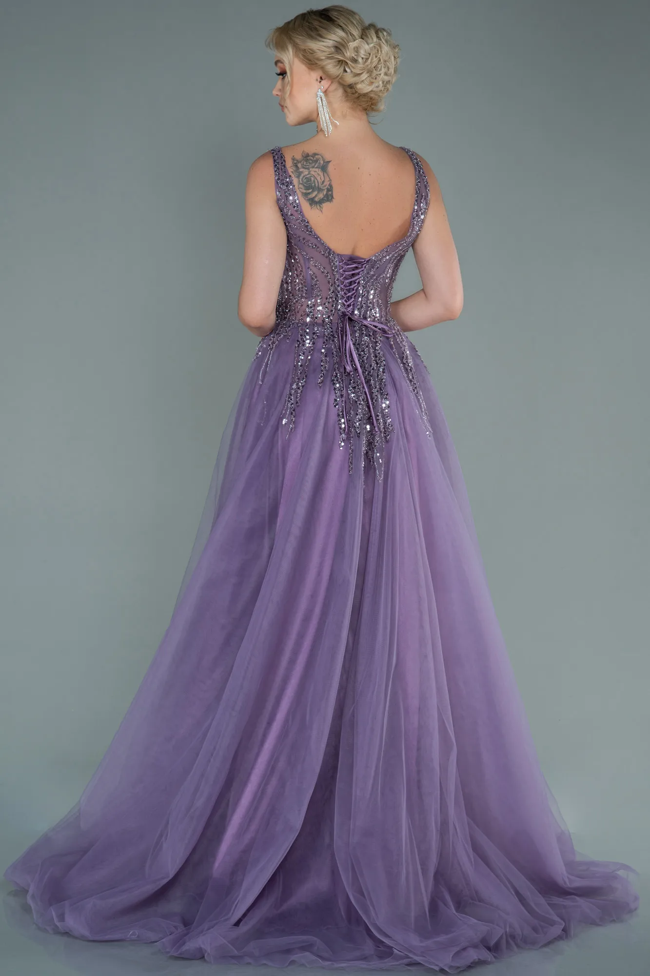 Lavender-Long Haute Couture ABU2629