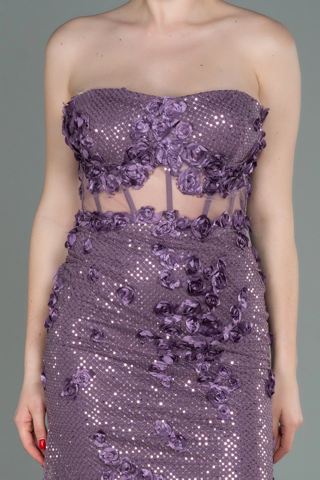 Lavender-Long Mermaid Prom Dress ABU3120