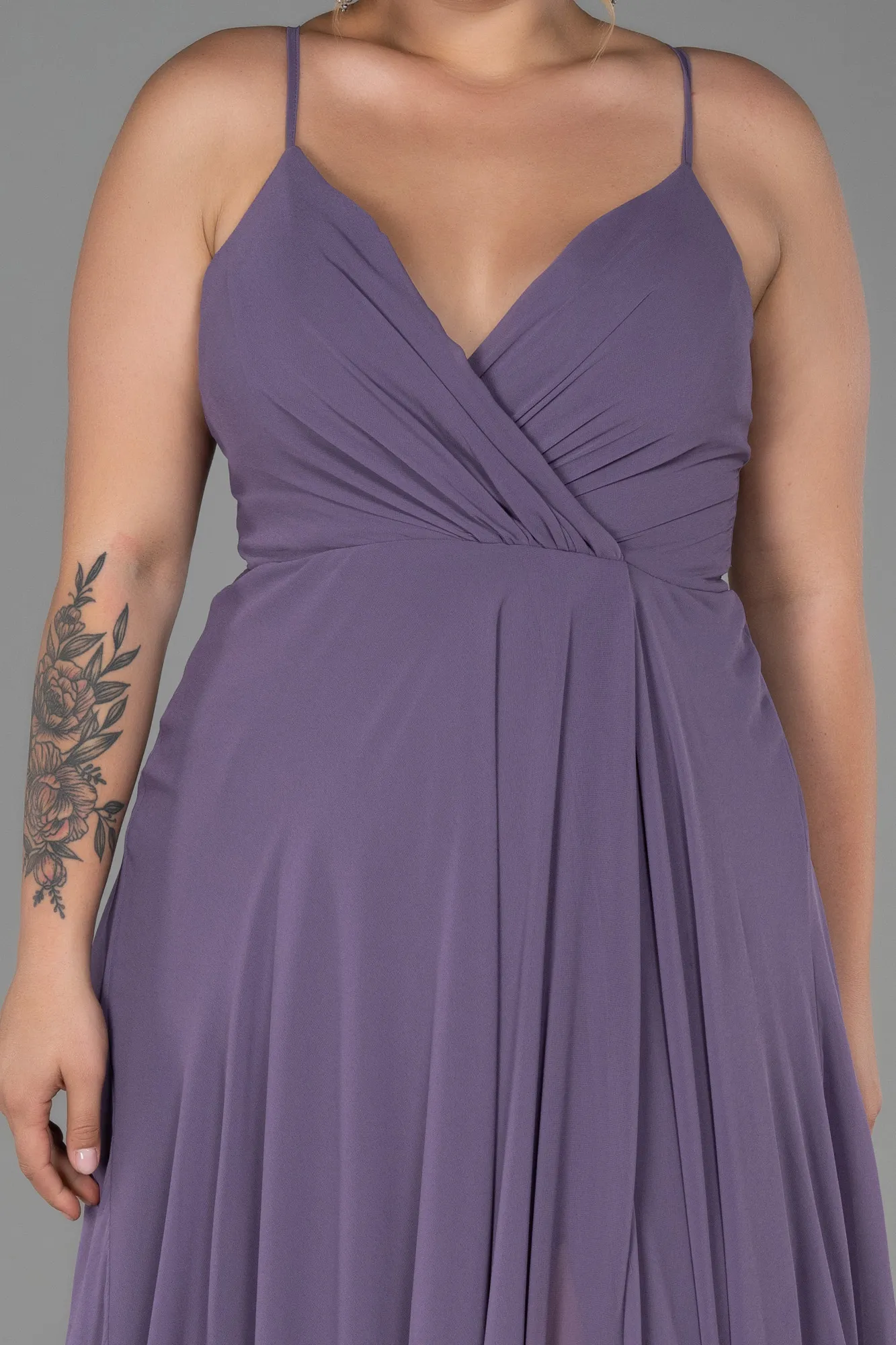 Lavender-Long Plus Size Evening Dress ABU1324