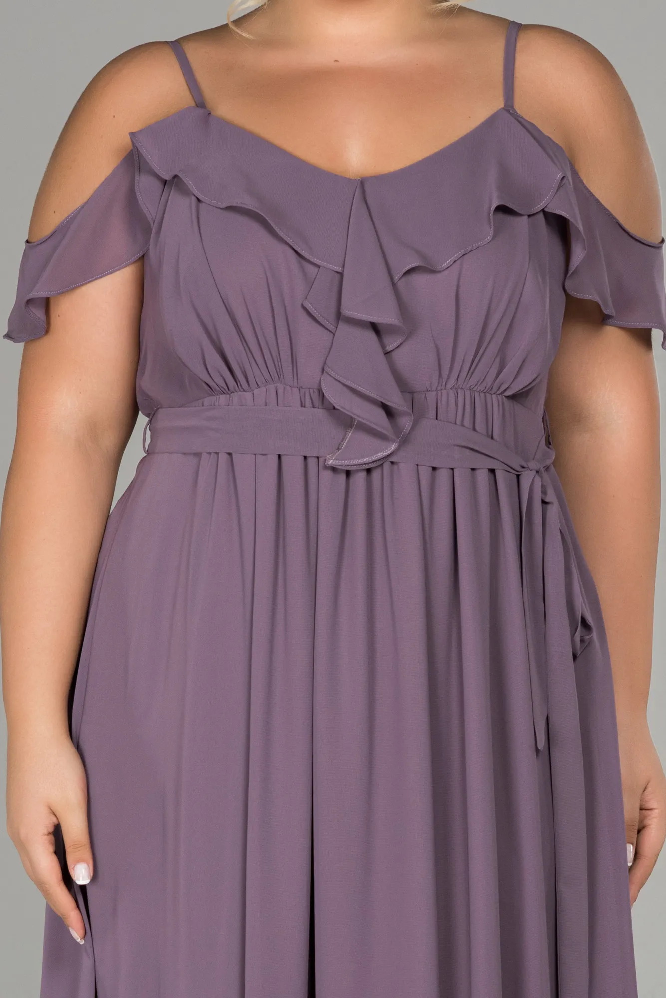 Lavender-Long Plus Size Evening Dress ABU1449