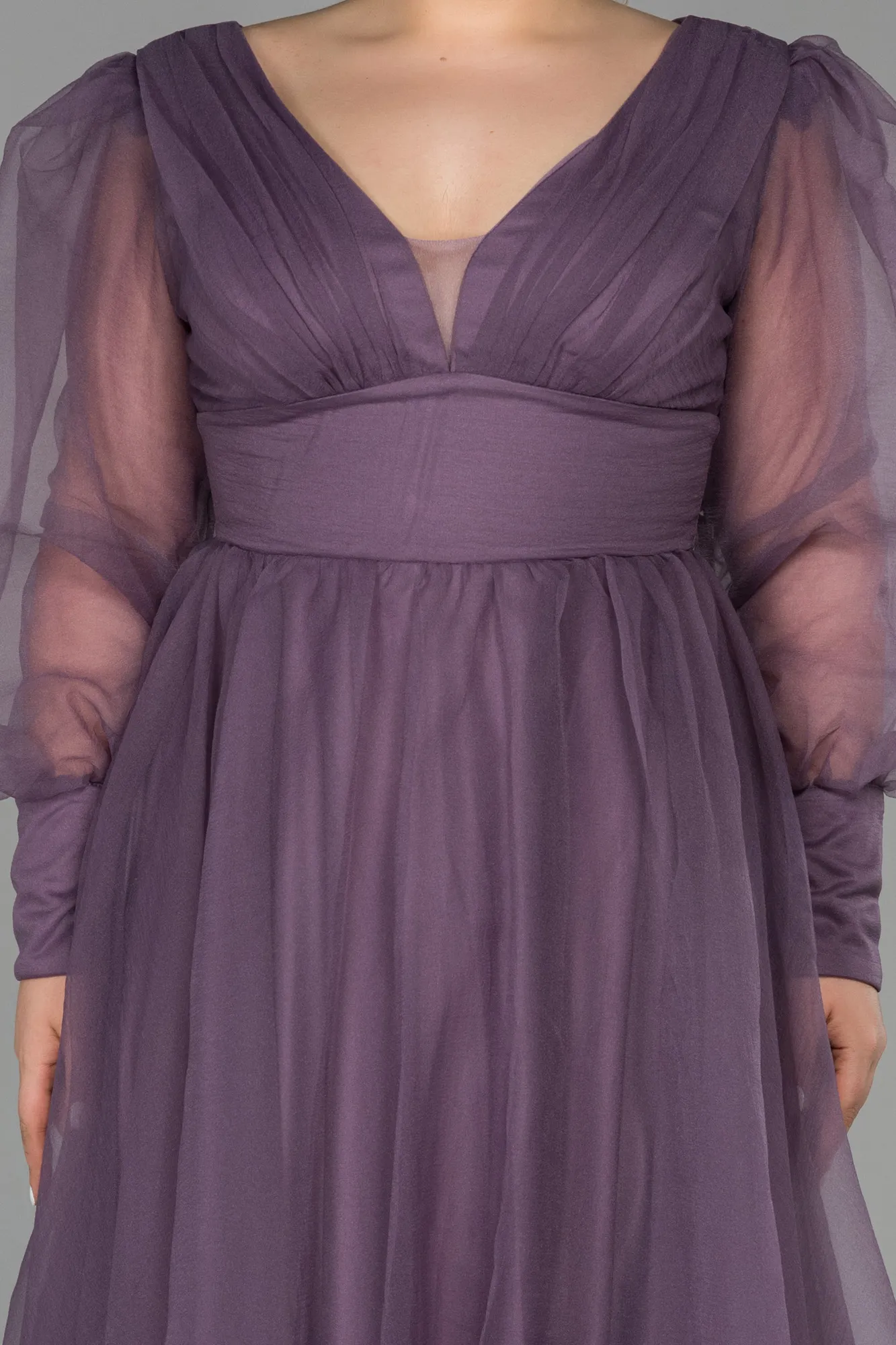 Lavender-Long Plus Size Evening Dress ABU1617