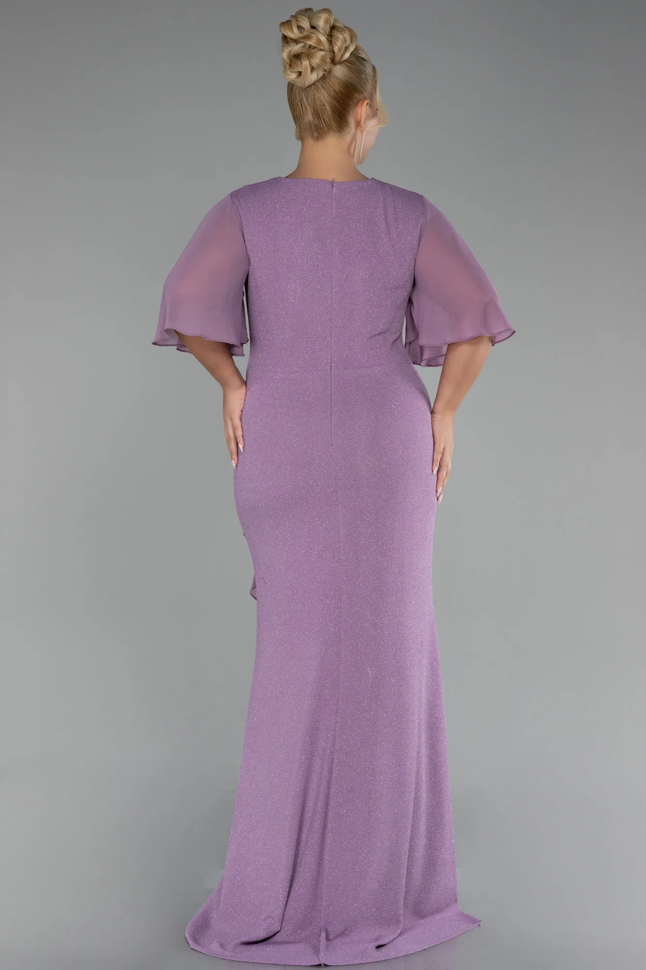 Lavender-Long Plus Size Evening Dress ABU2651