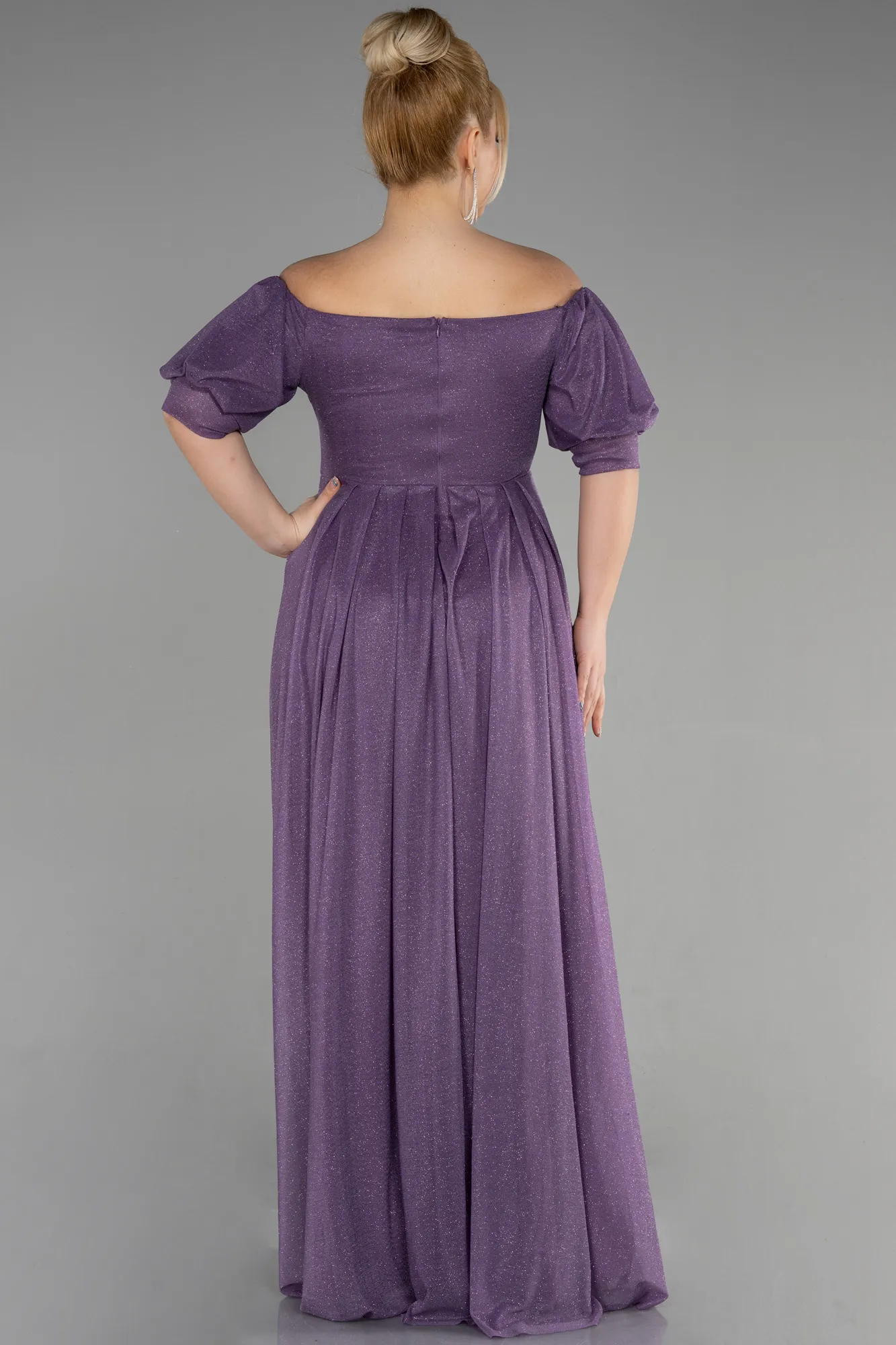 Lavender-Long Plus Size Evening Dress ABU3615
