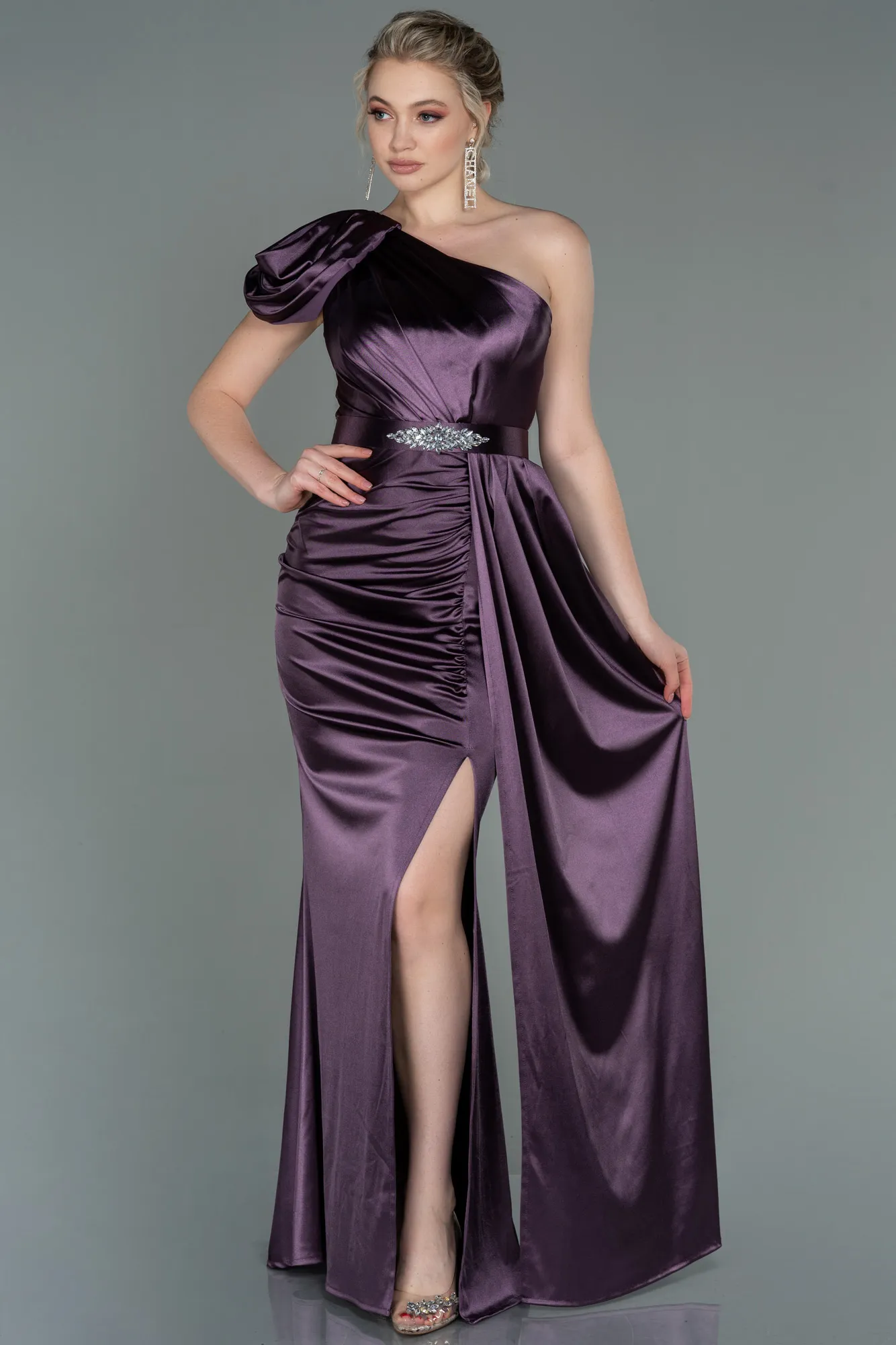 Lavender-Long Prom Gown ABU3099