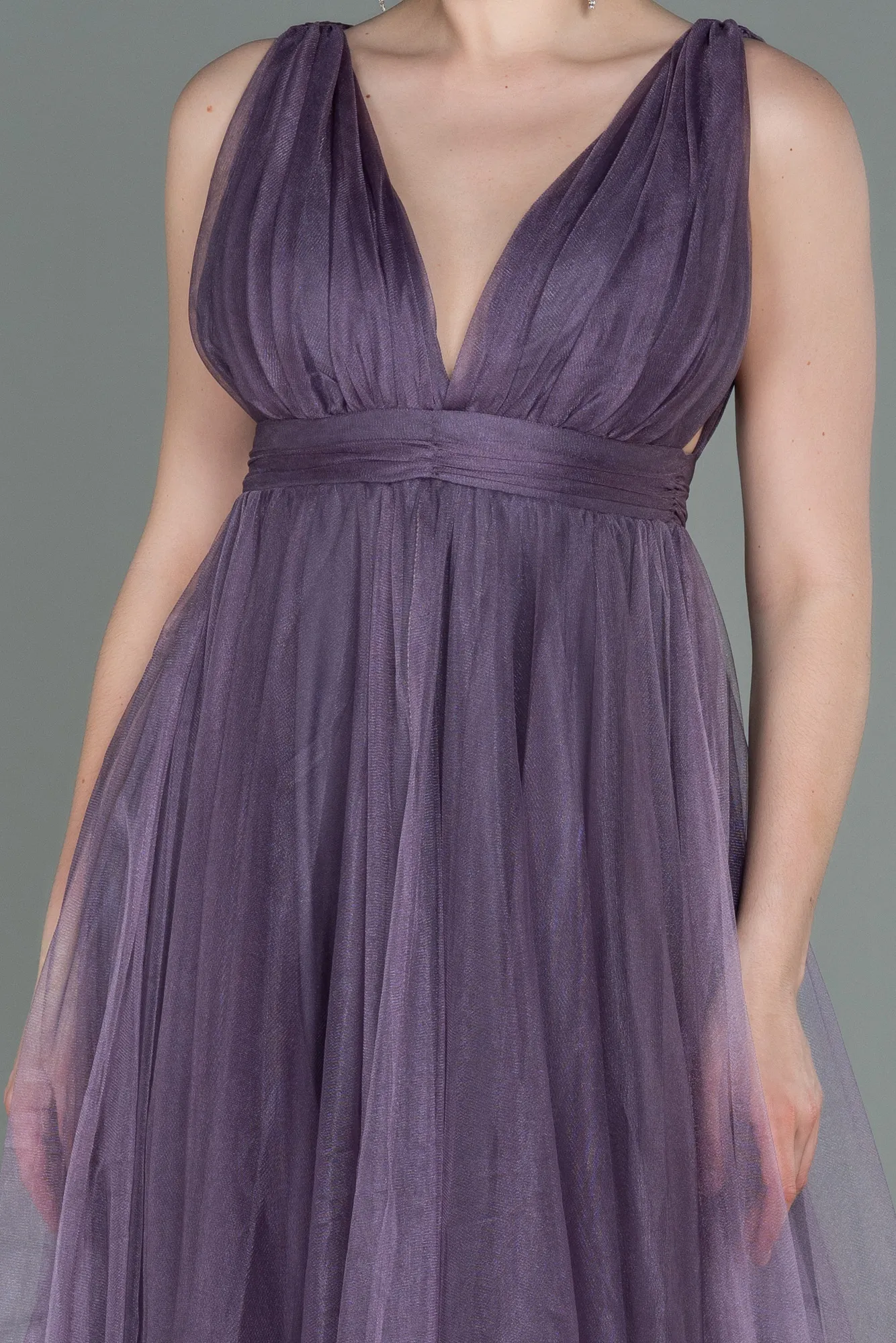 Lavender-Long Prom Gown ABU3135