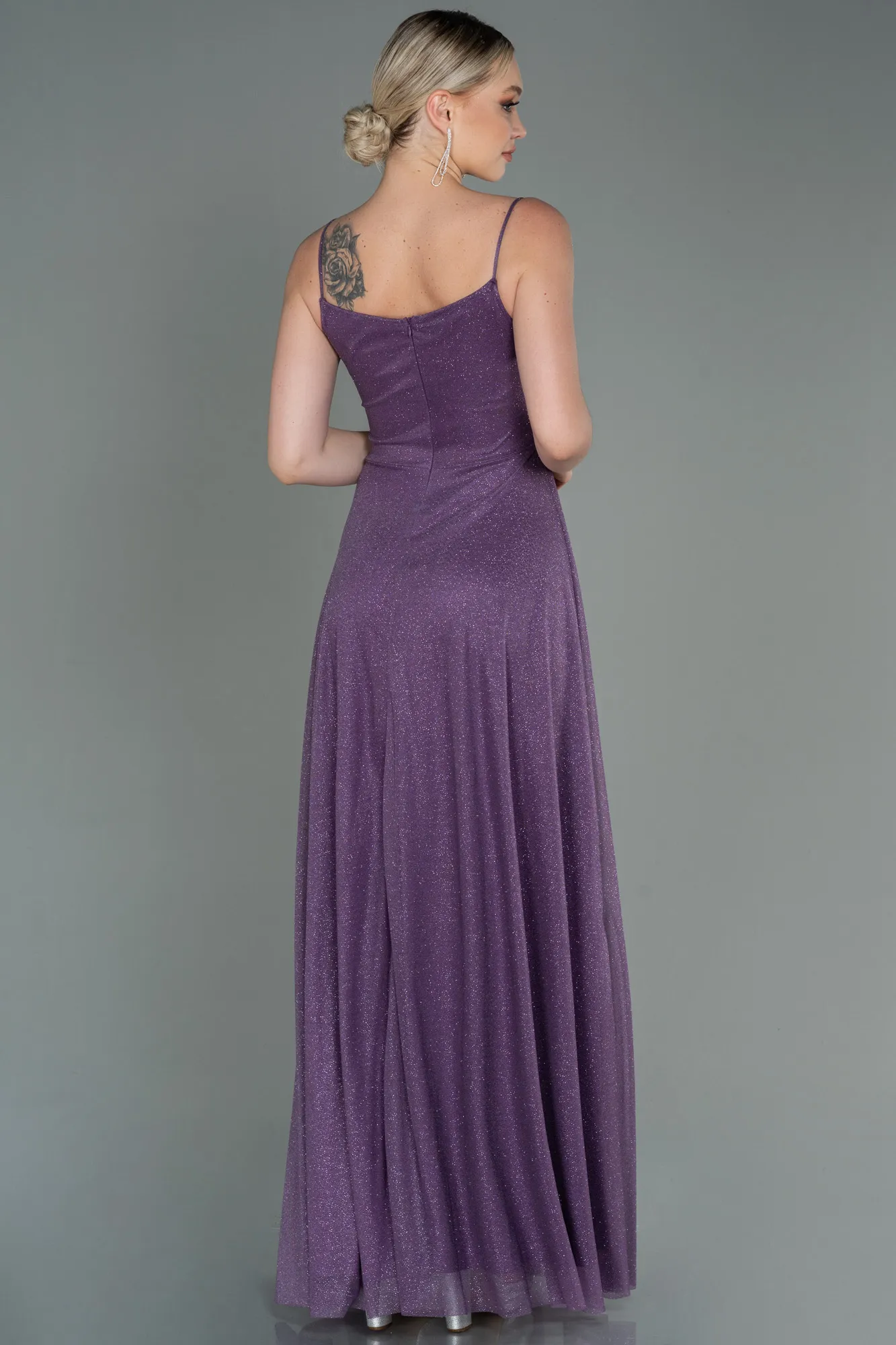 Lavender-Long Prom Gown ABU3195