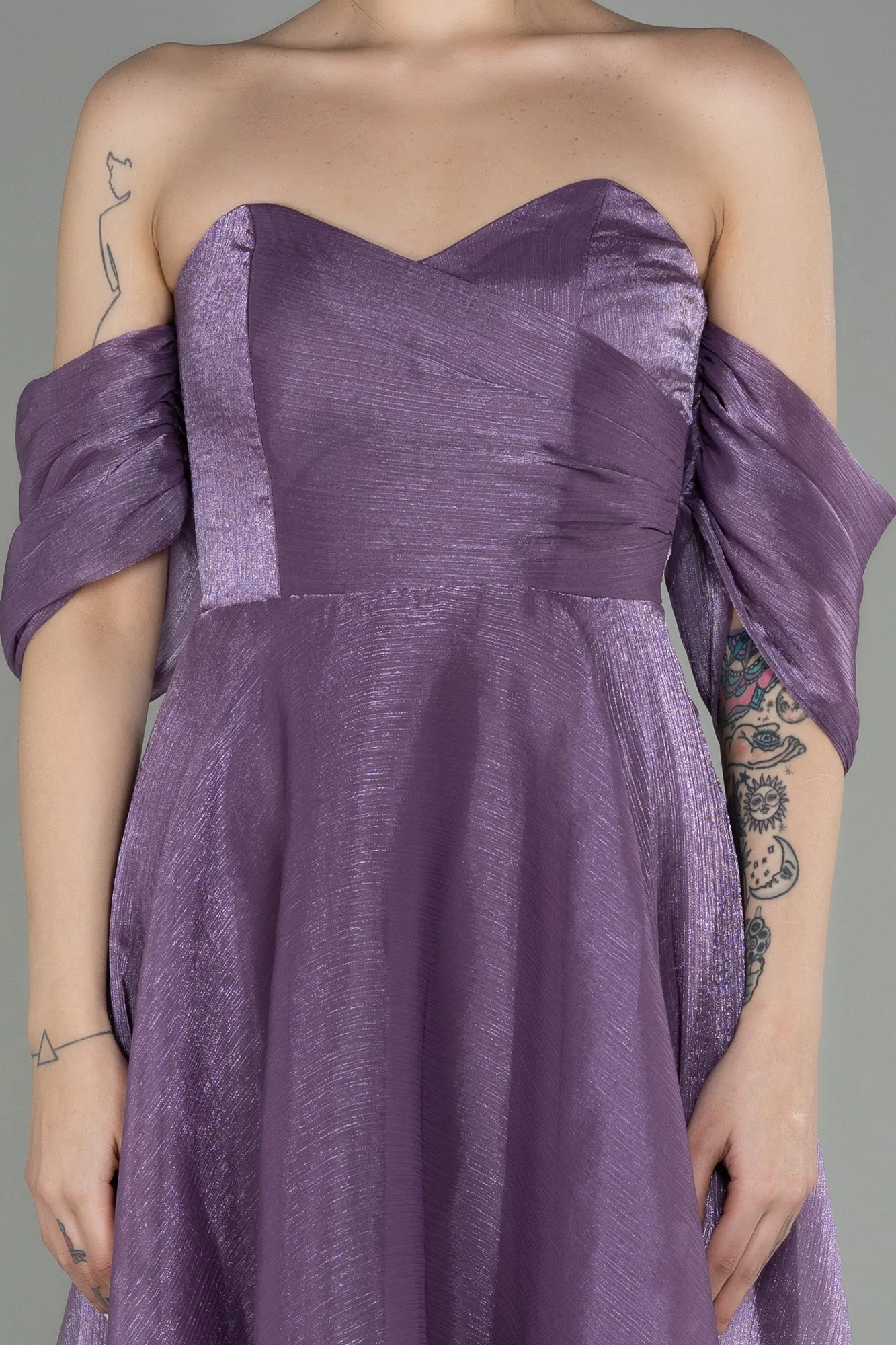 Lavender-Midi Evening Dress ABK1850