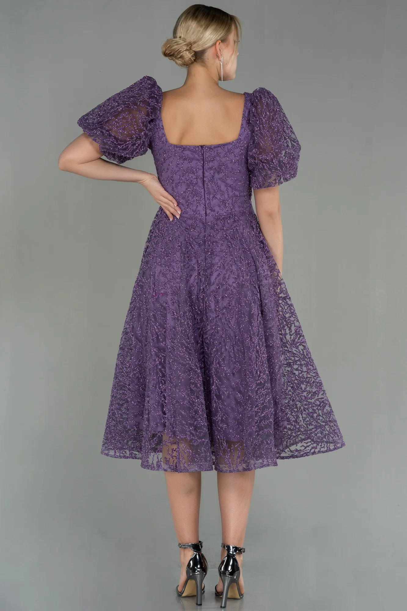 Lavender-Midi Invitation Dress ABK1724