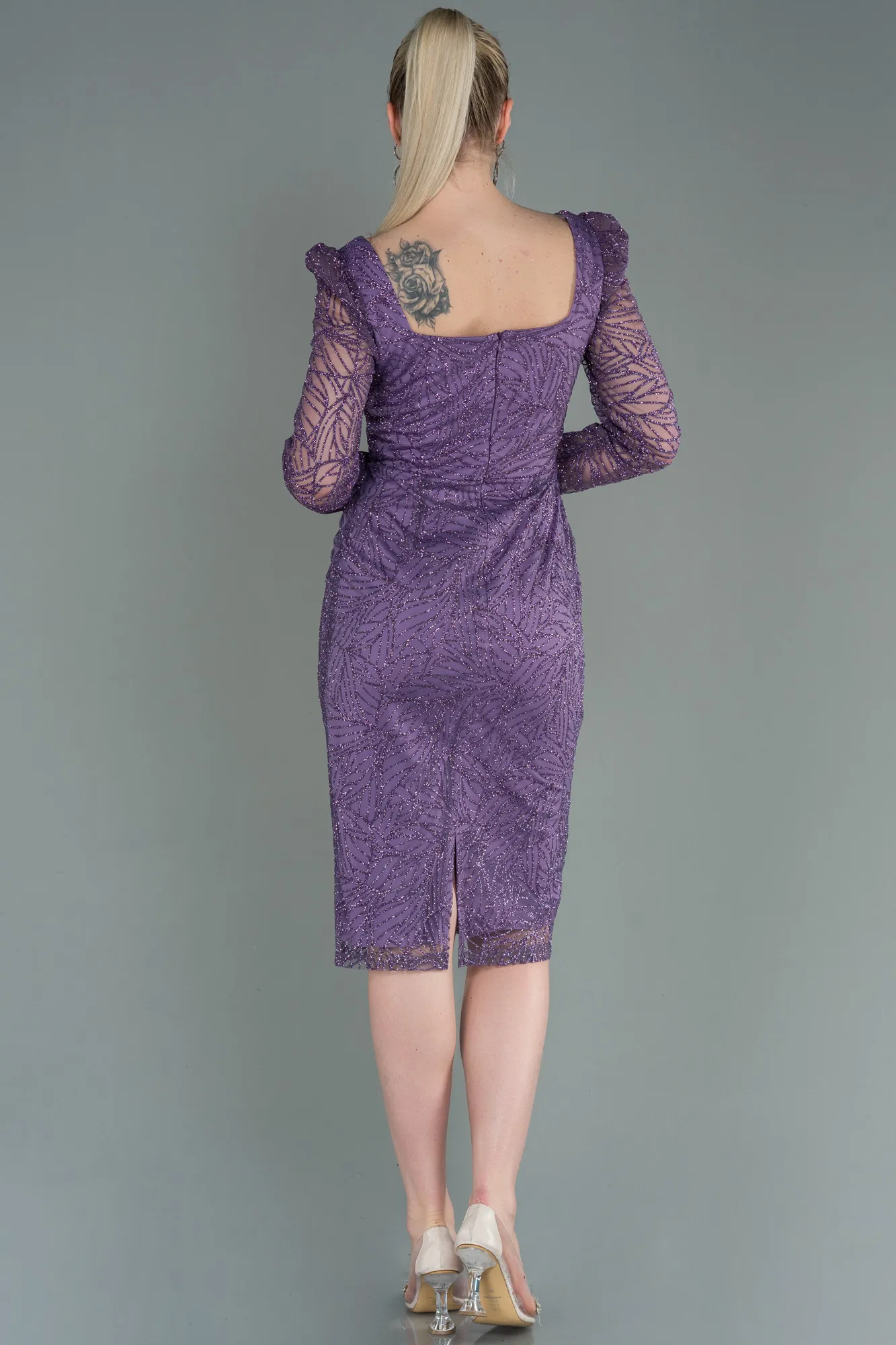 Lavender-Midi Invitation Dress ABK1749