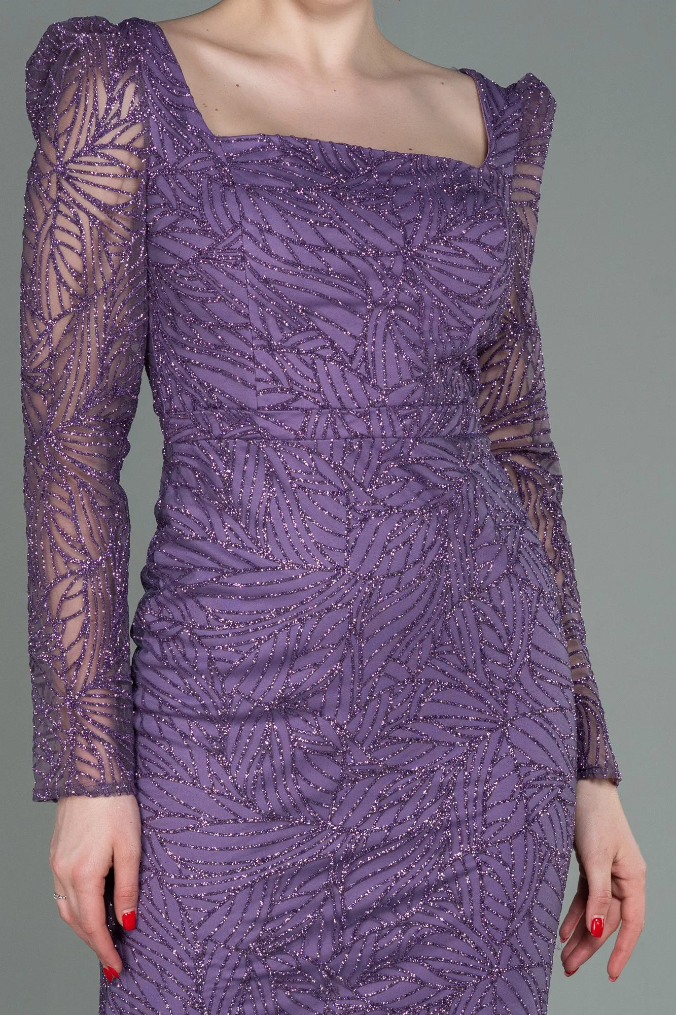 Lavender-Midi Invitation Dress ABK1749