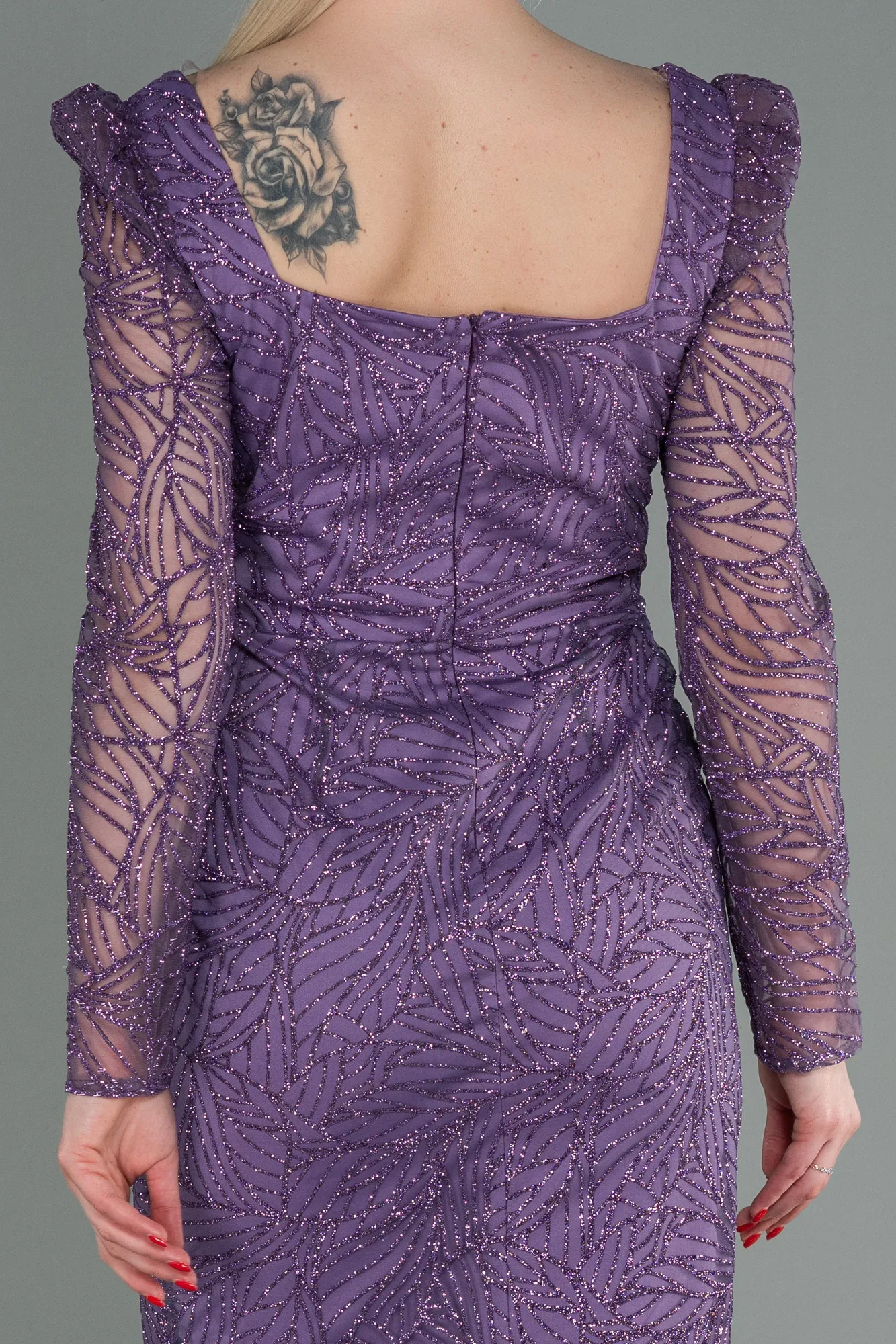 Lavender-Midi Invitation Dress ABK1749