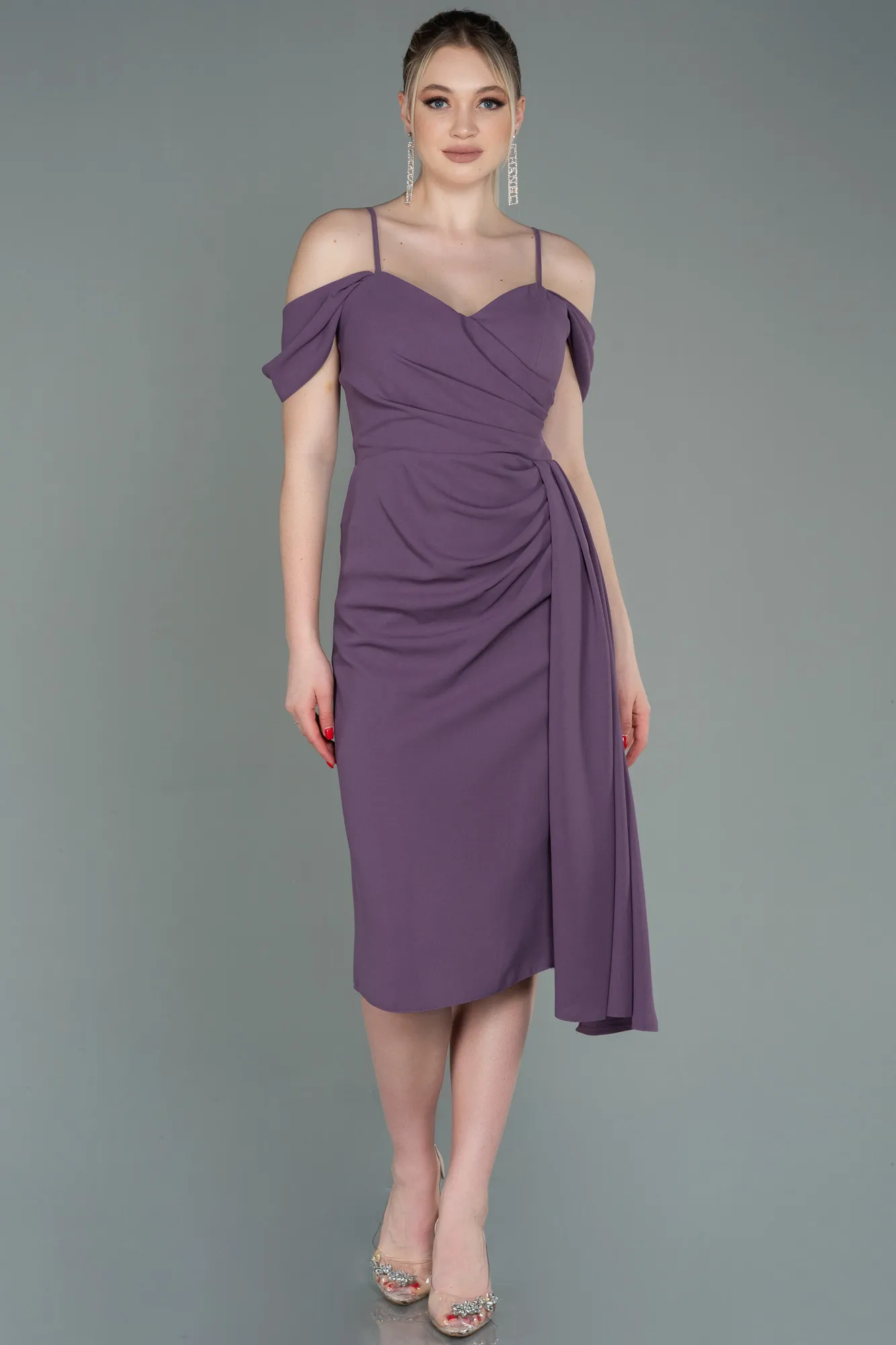 Lavender-Midi Invitation Dress ABK1750