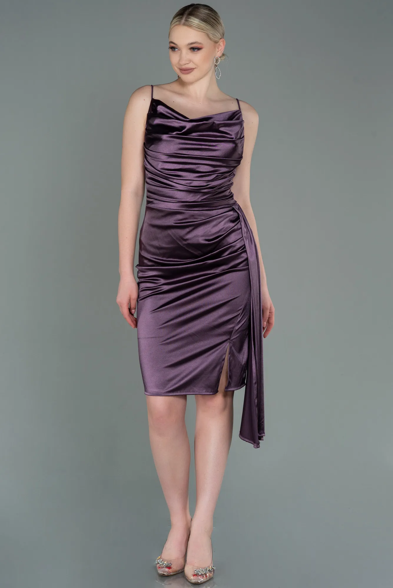 Lavender-Midi Invitation Dress ABK1757