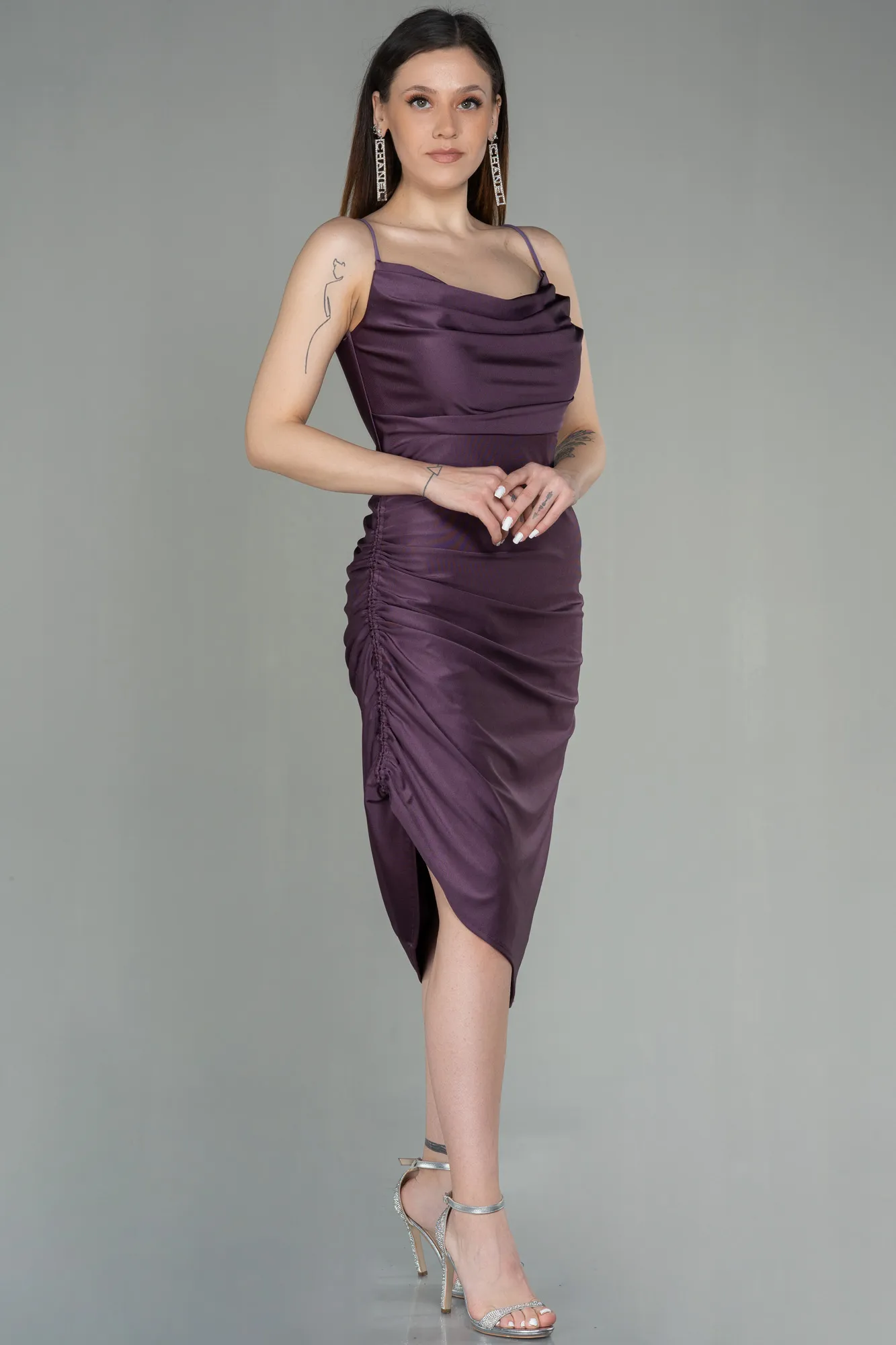 Lavender-Midi Night Dress ABK1900