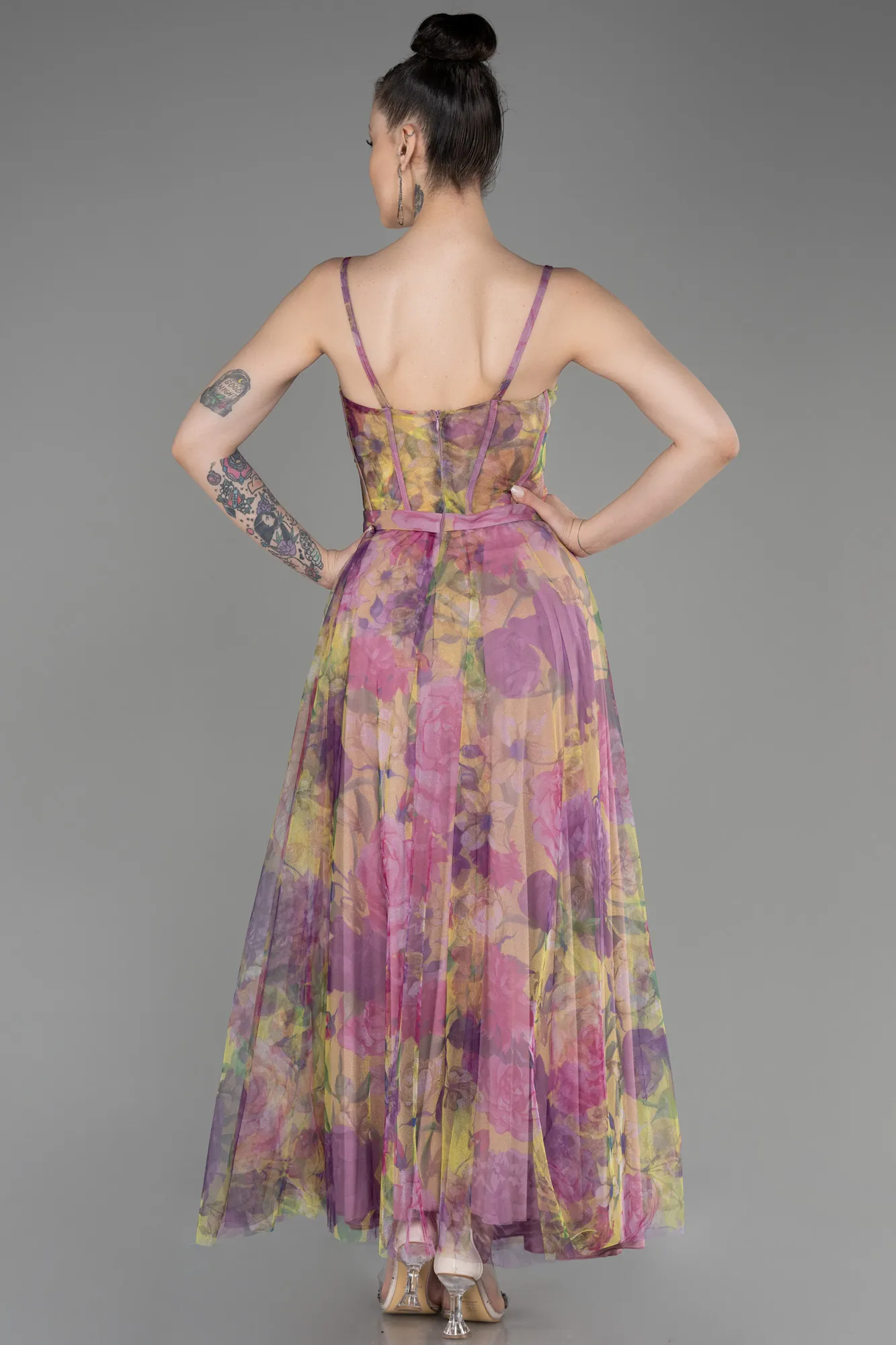 Lavender-Midi Prom Dress ABK2037