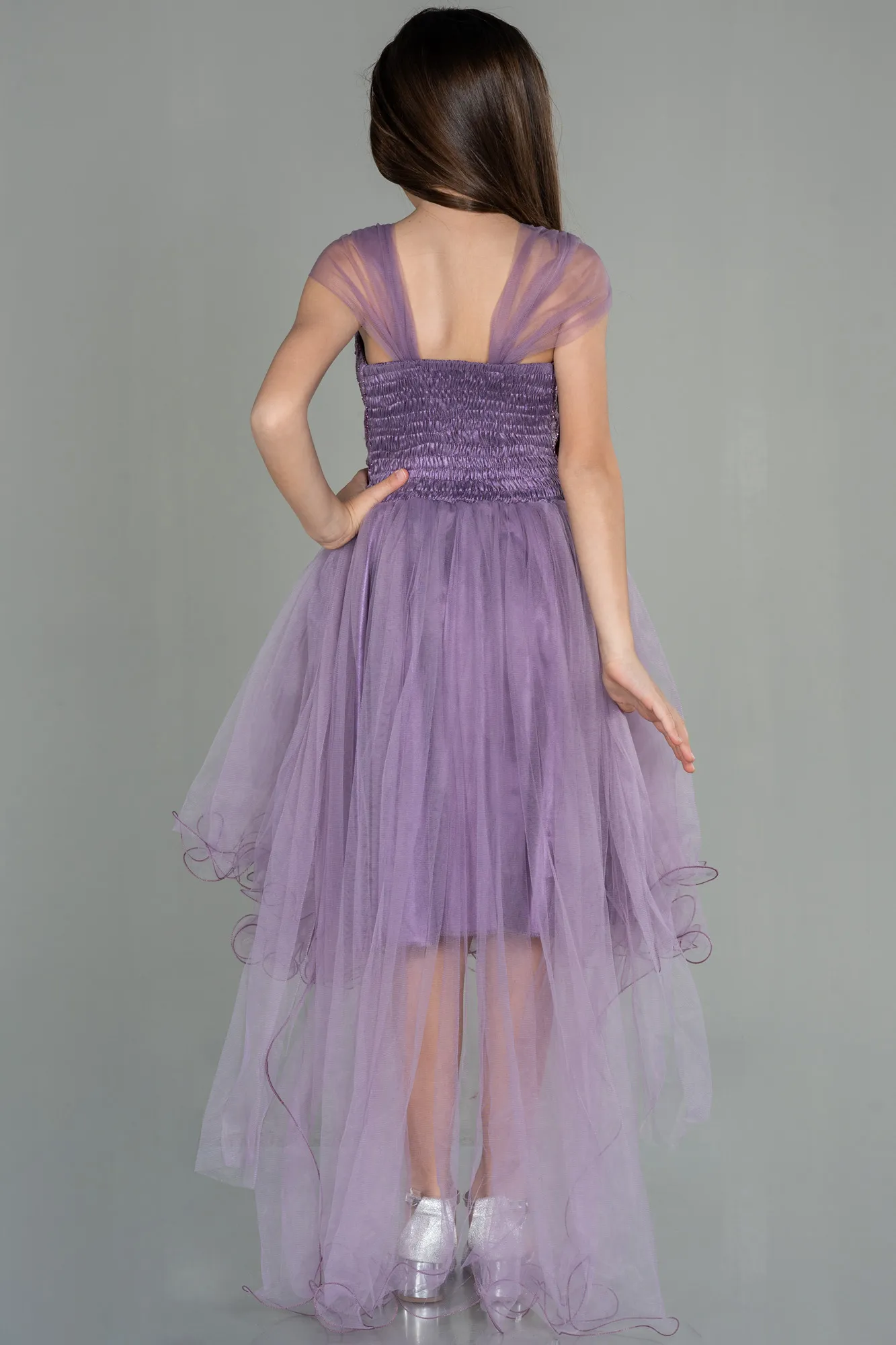 Lavender-Short Girl Dress ABK1710