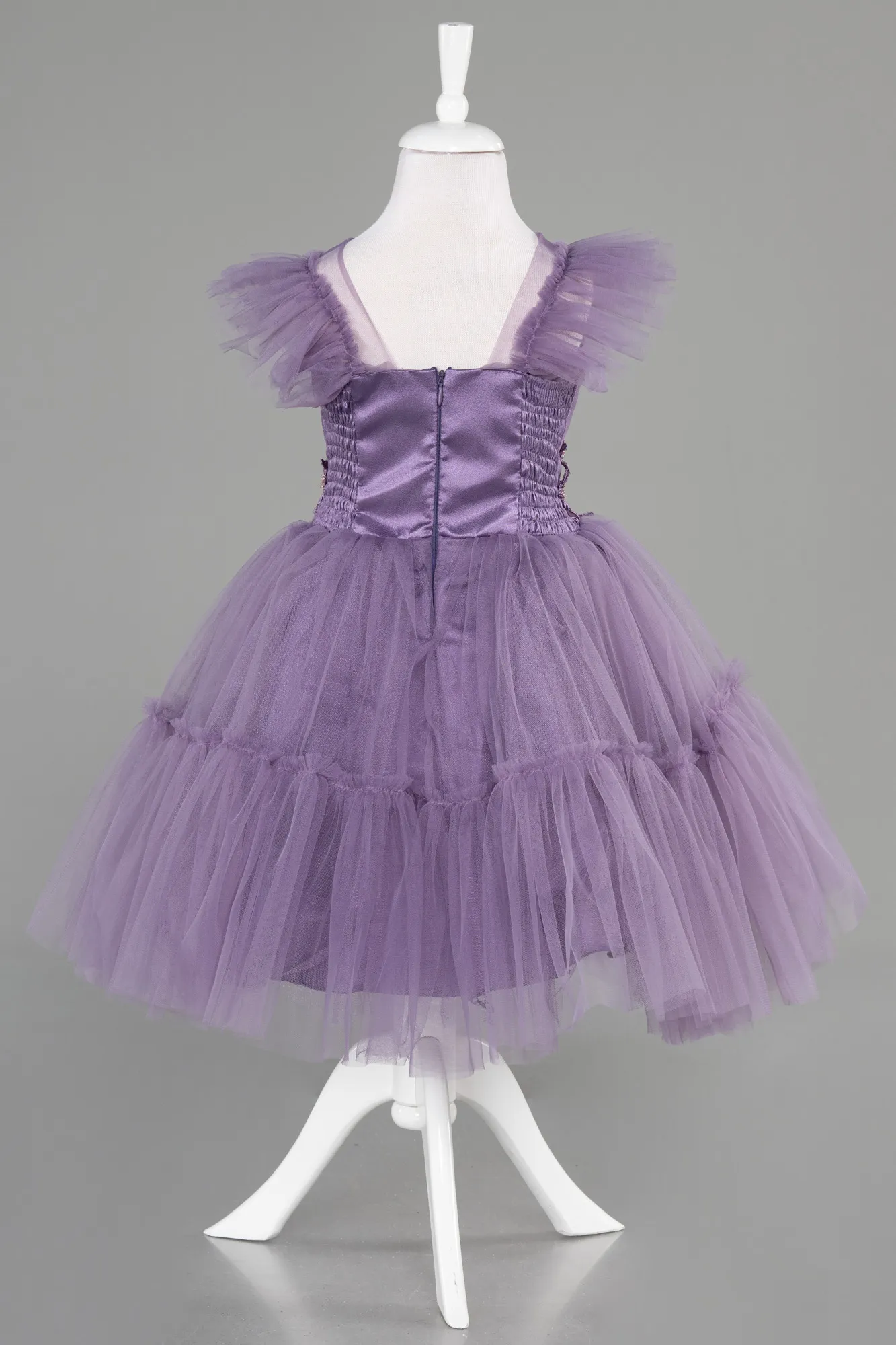 Lavender-Short Girl Dress ABK2067