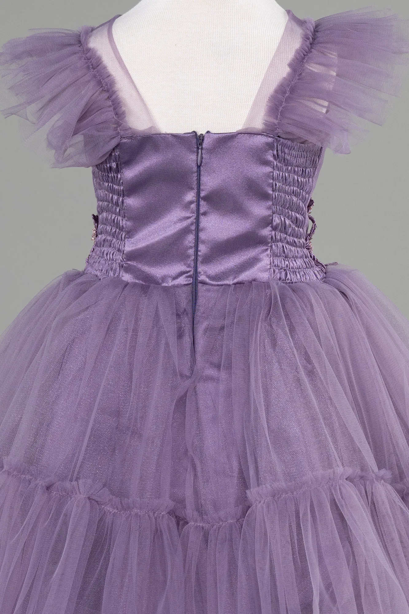 Lavender-Short Girl Dress ABK2067