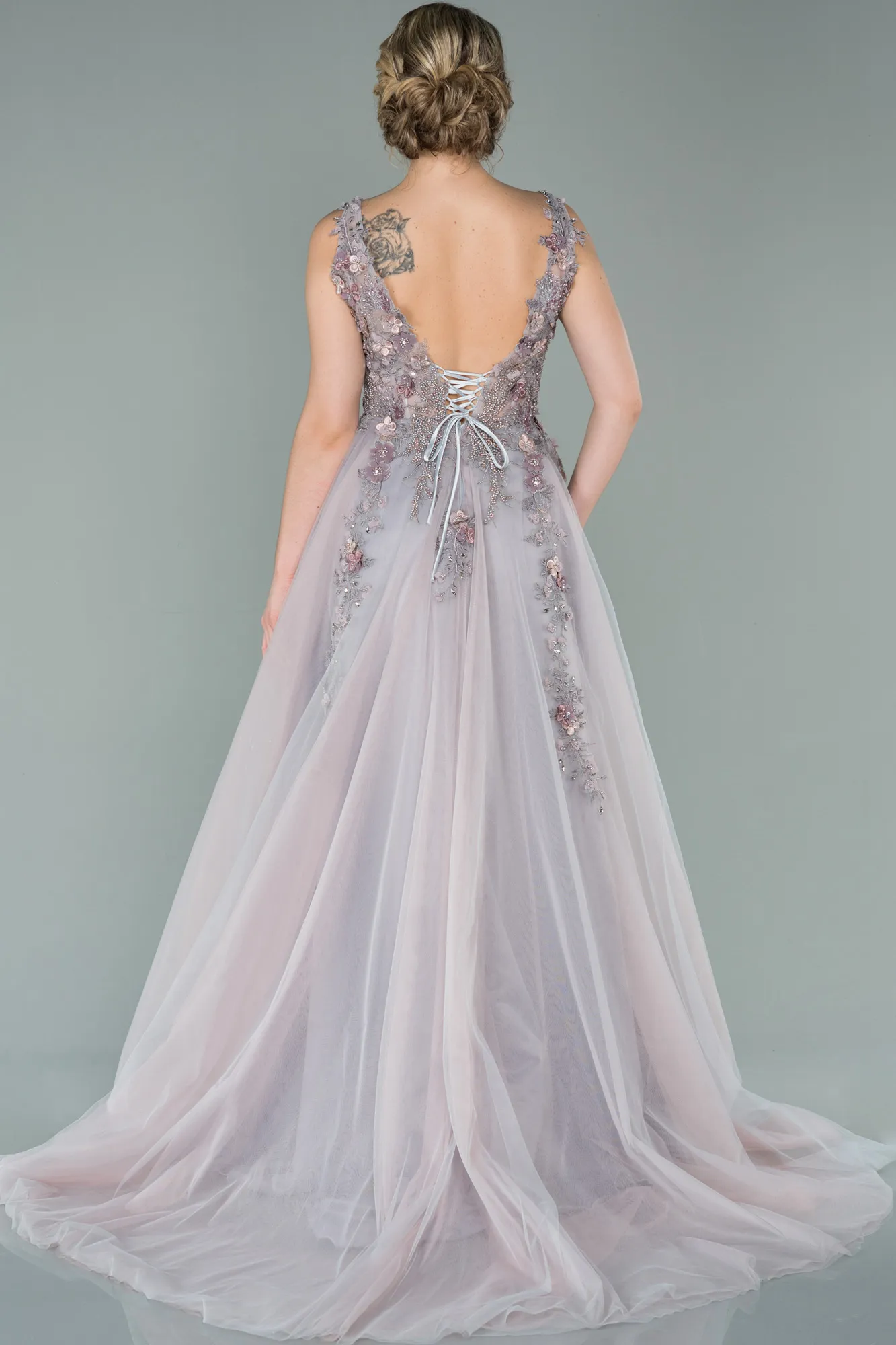 Light Lavender-Long Haute Couture ABU1576