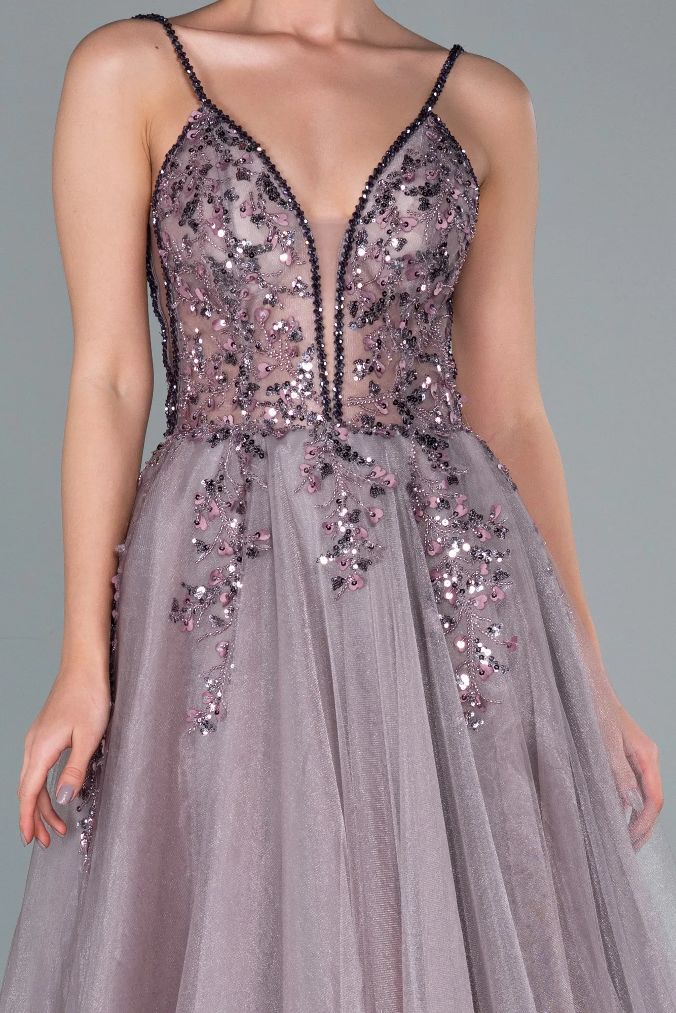 Light Lavender-Long Haute Couture ABU2093