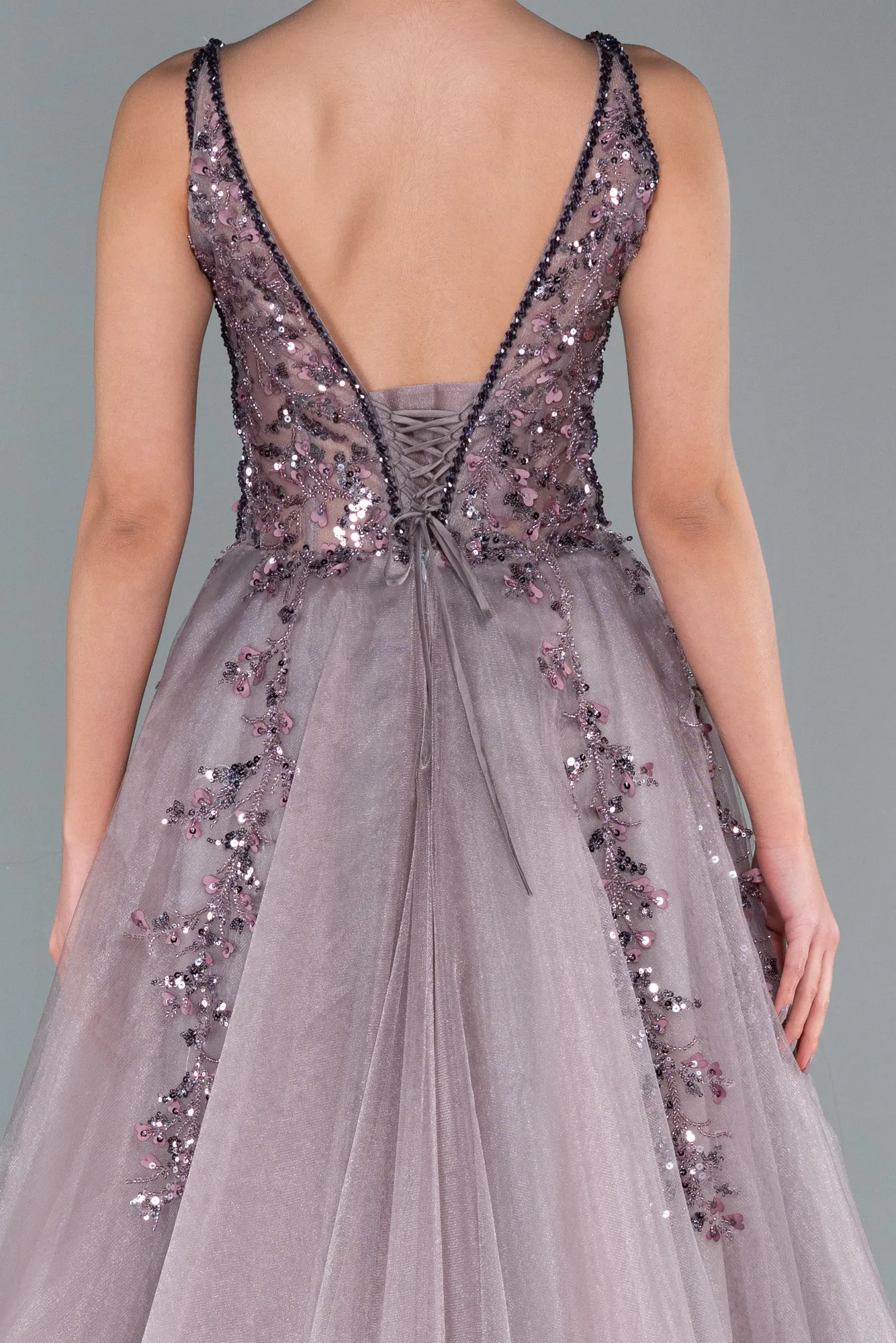 Light Lavender-Long Haute Couture ABU2093