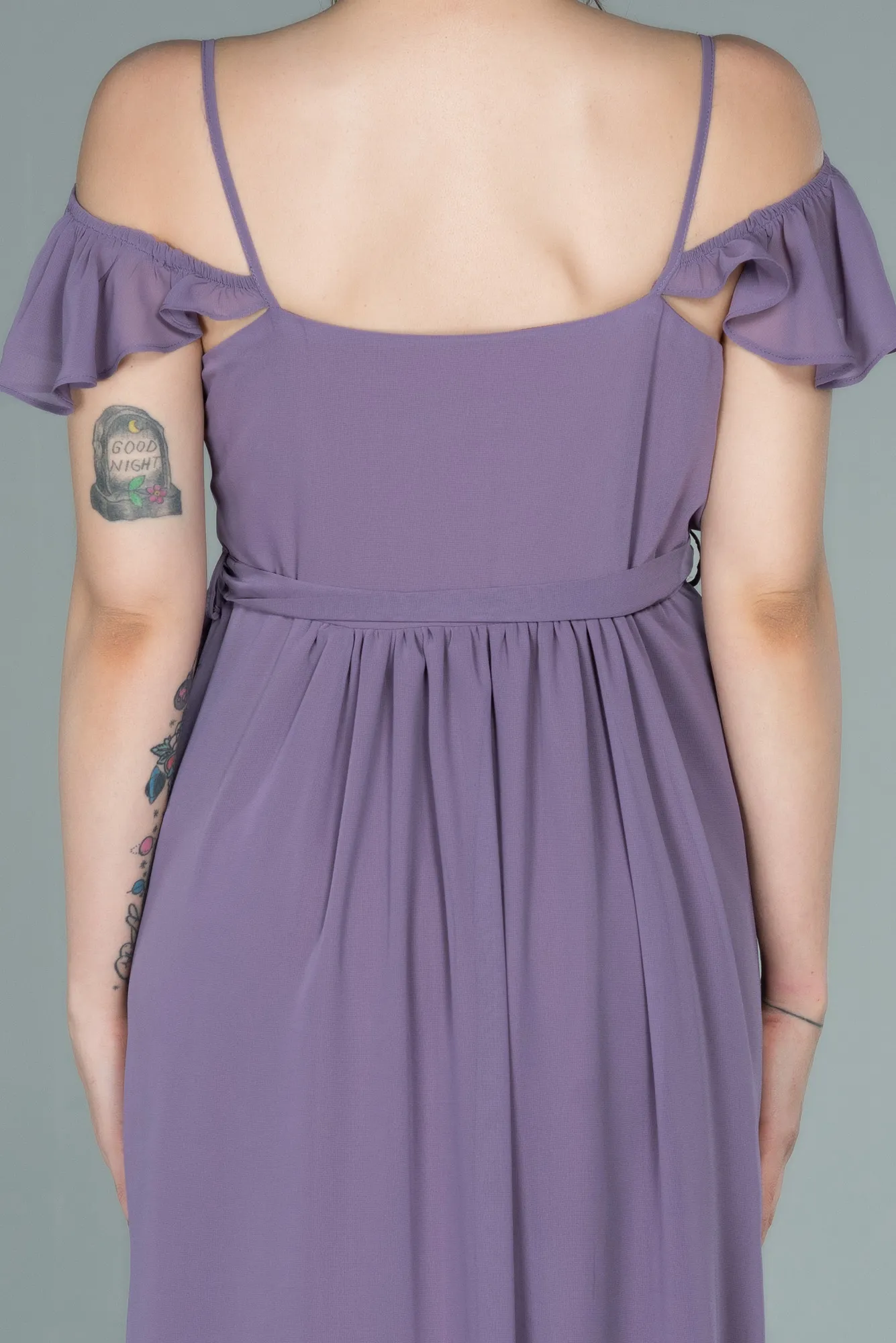 Light Lavender-Long Pregnancy Evening Dress ABU756