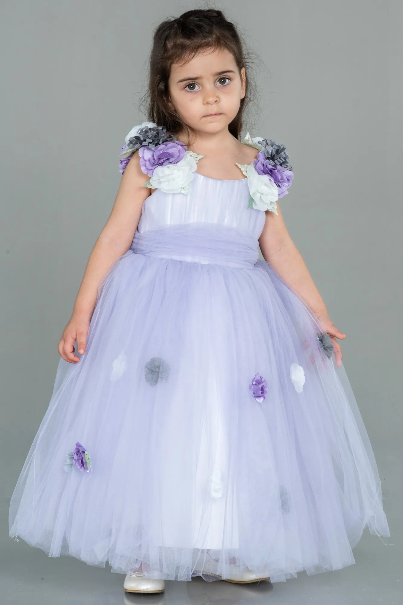 Lila-Long Girl Dress ABU3039