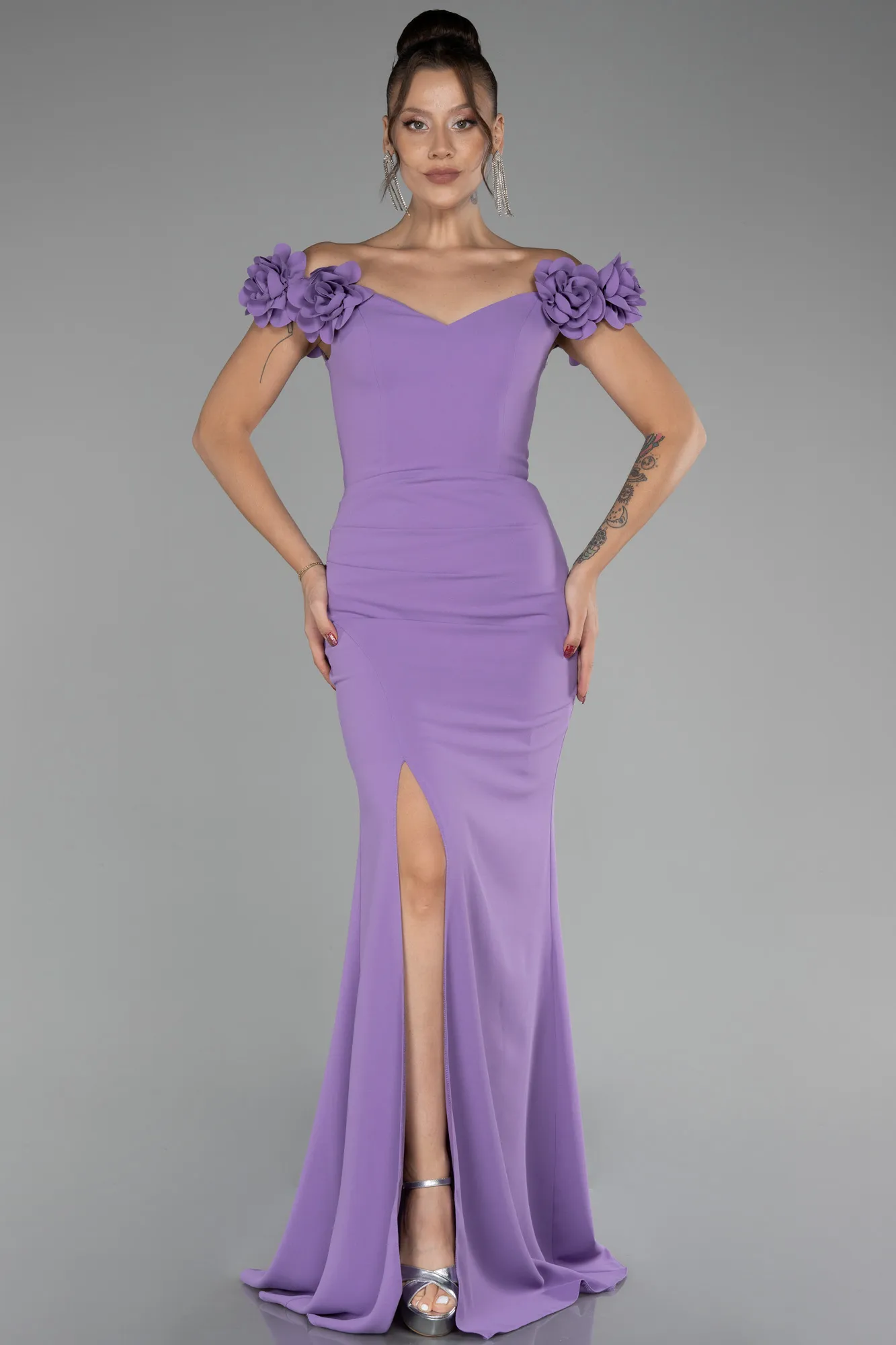 Lila-Long Mermaid Evening Gown ABU3891