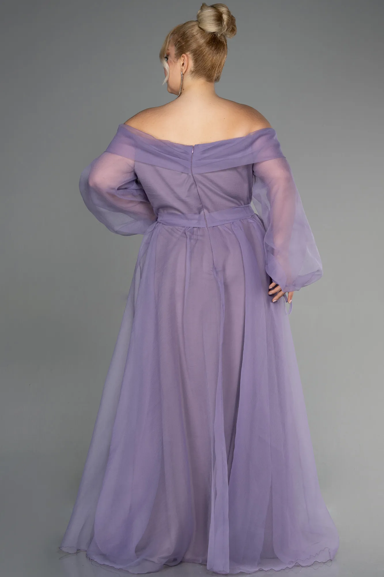 Lila-Long Oversized Evening Dress ABU1535