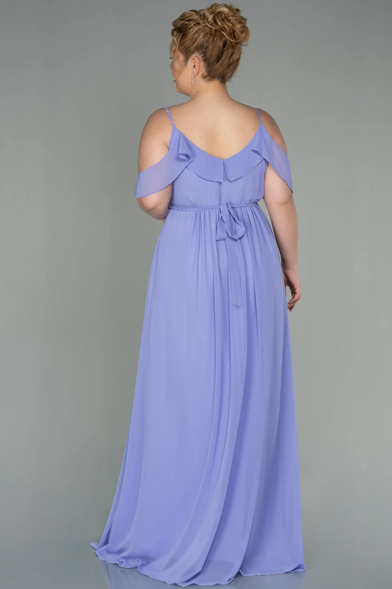 Lila-Long Plus Size Evening Dress ABU1449