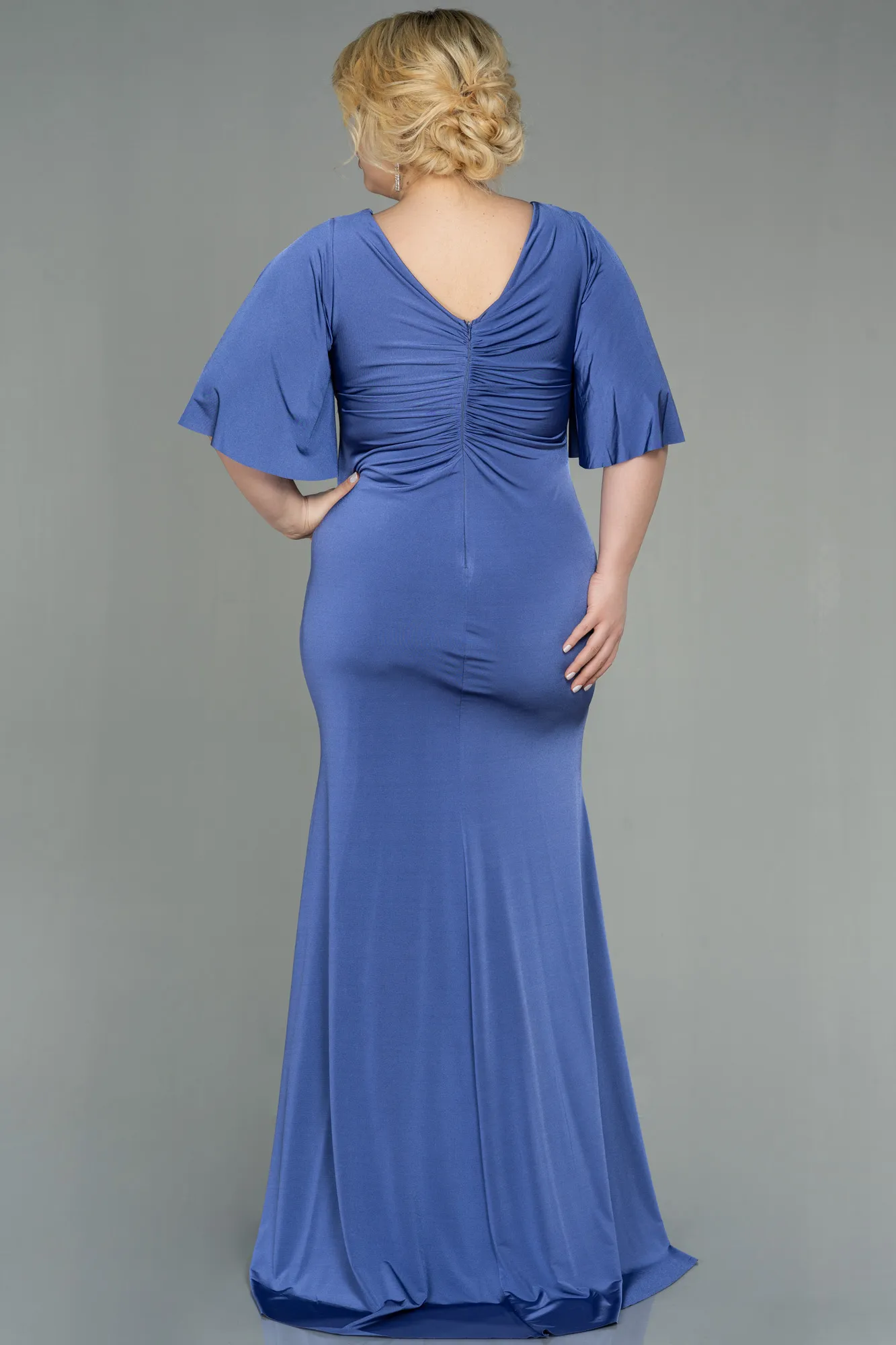 Lila-Long Plus Size Evening Dress ABU3015