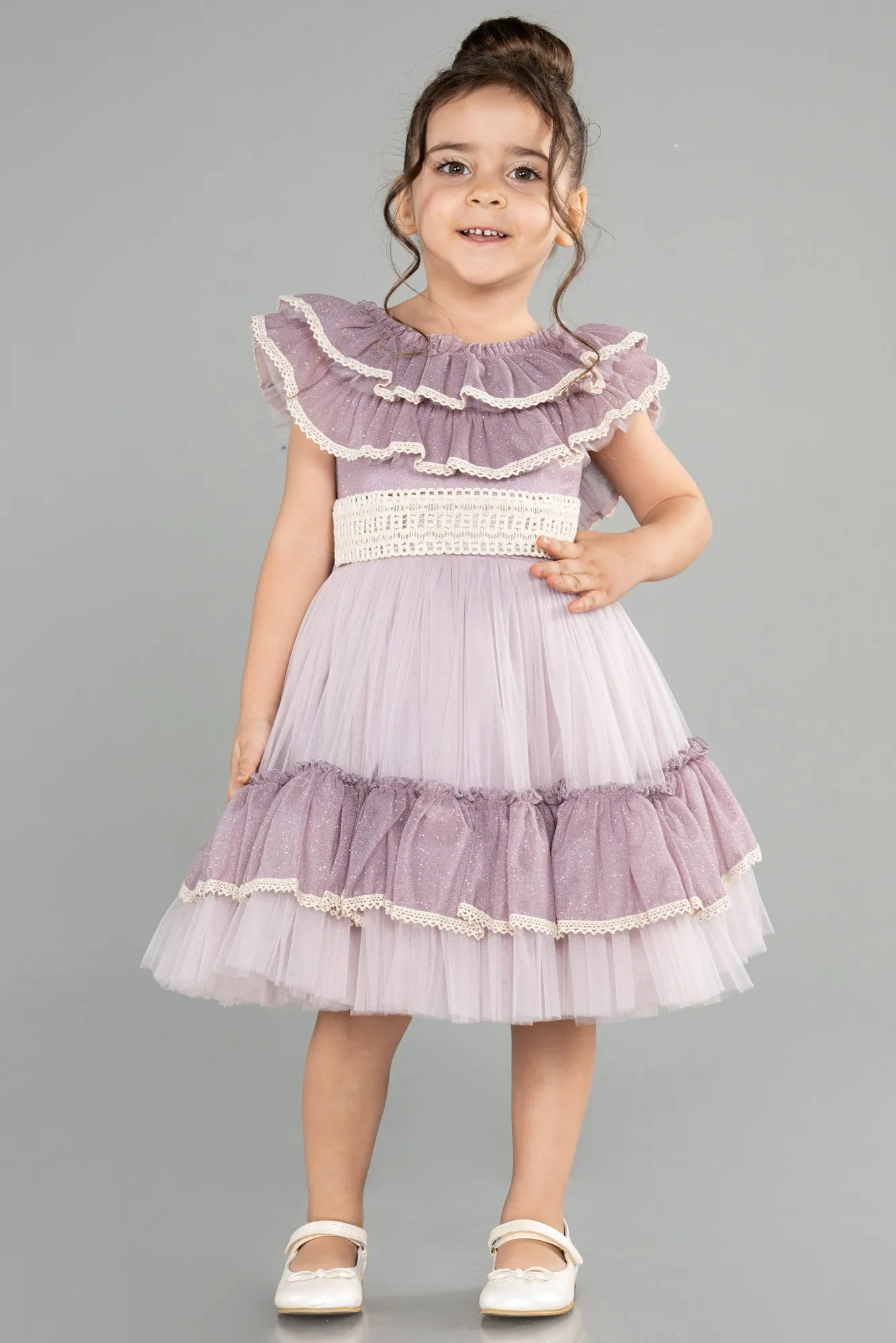 Lila-Short Girl Dress ABK1708
