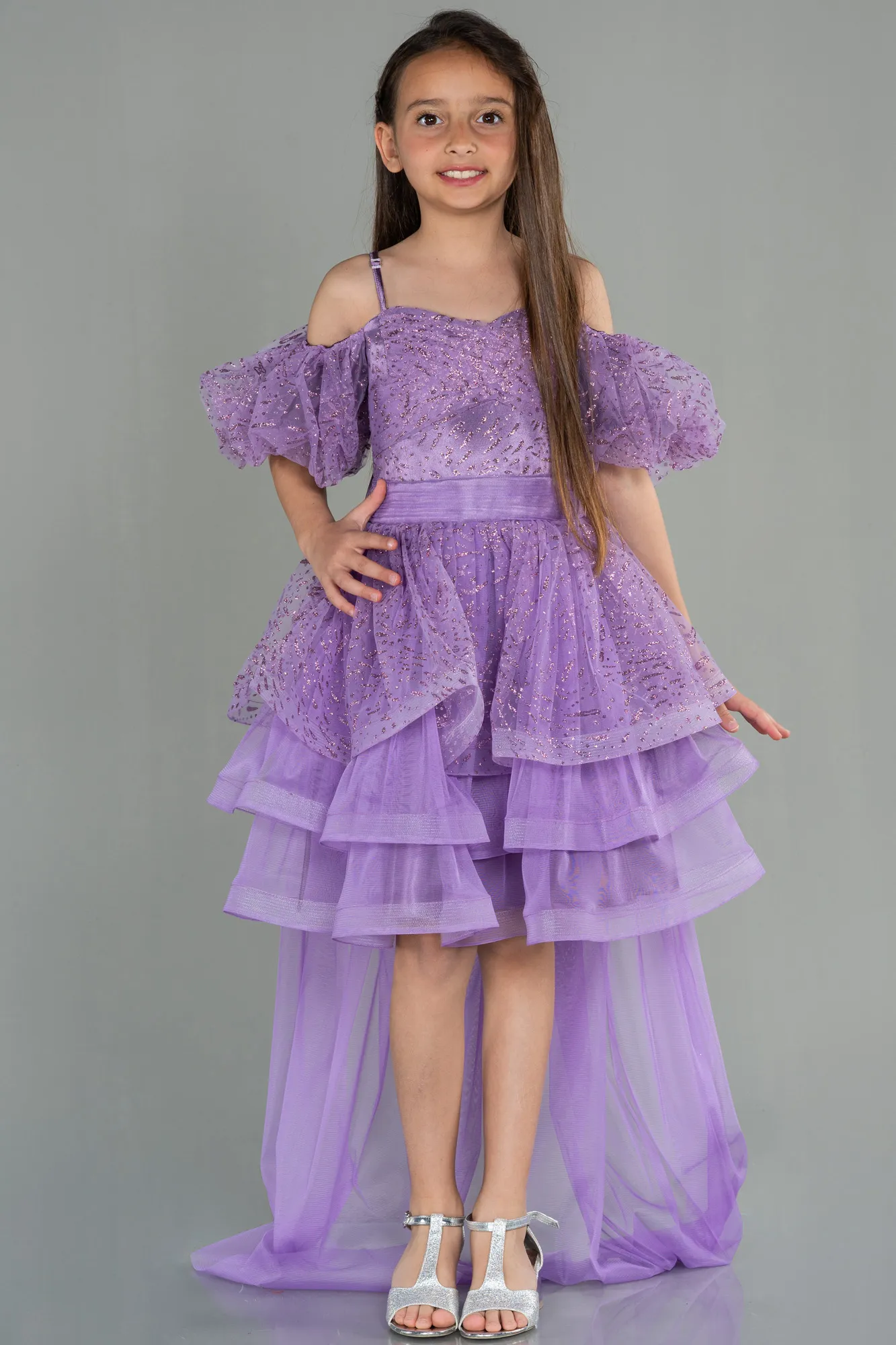 Lila-Short Girl Dress ABK1716