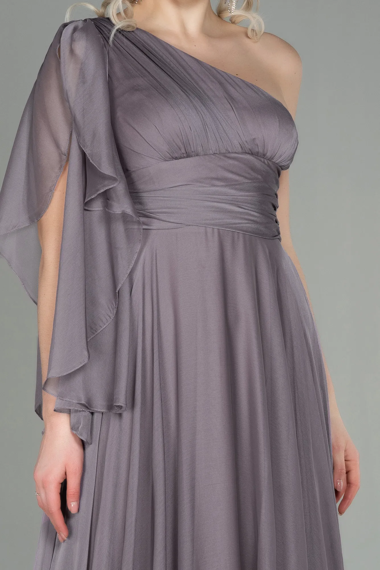 Mink-Long Chiffon Evening Dress ABU3449
