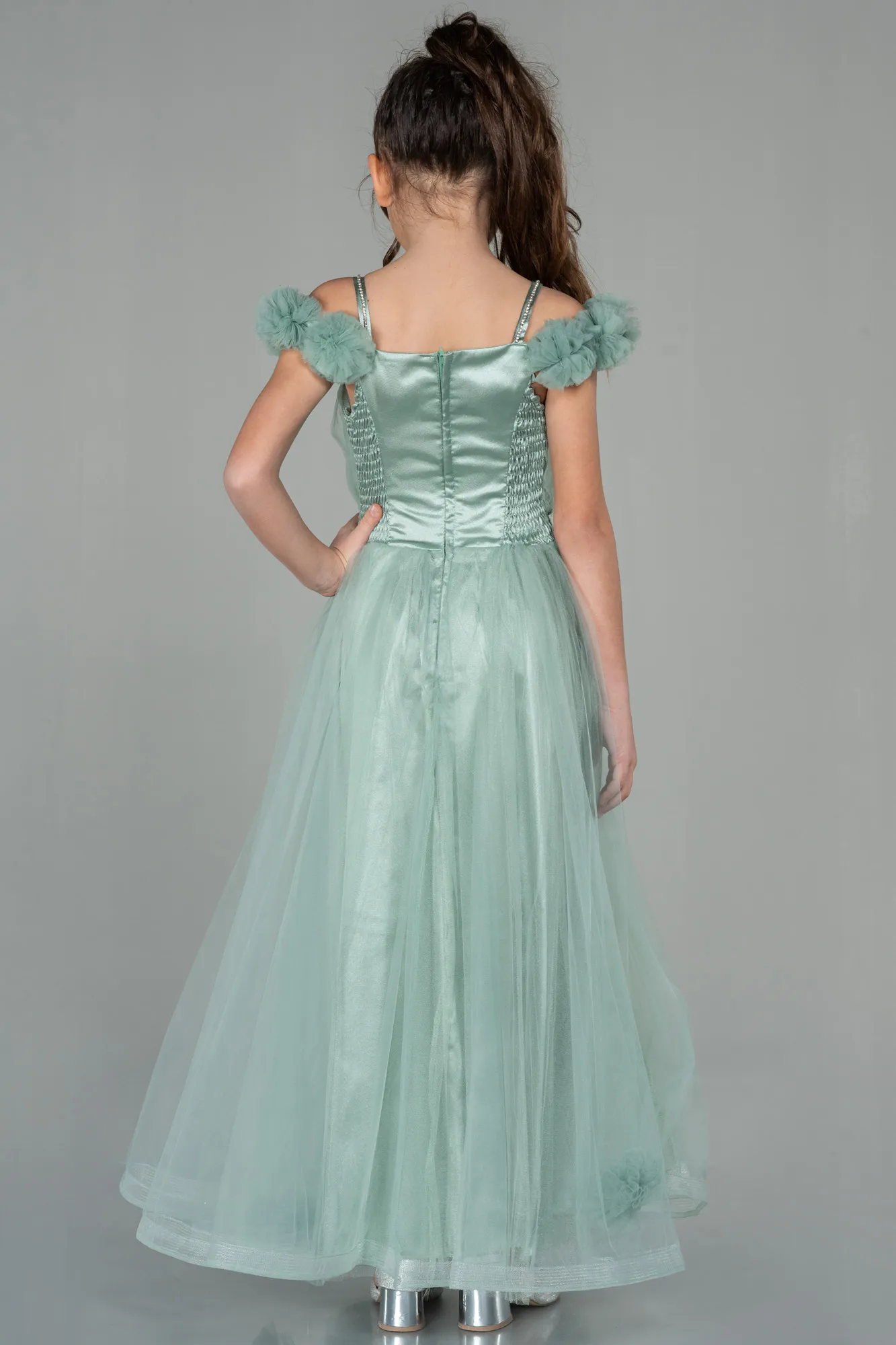 Mint-Long Girl Dress ABU2452
