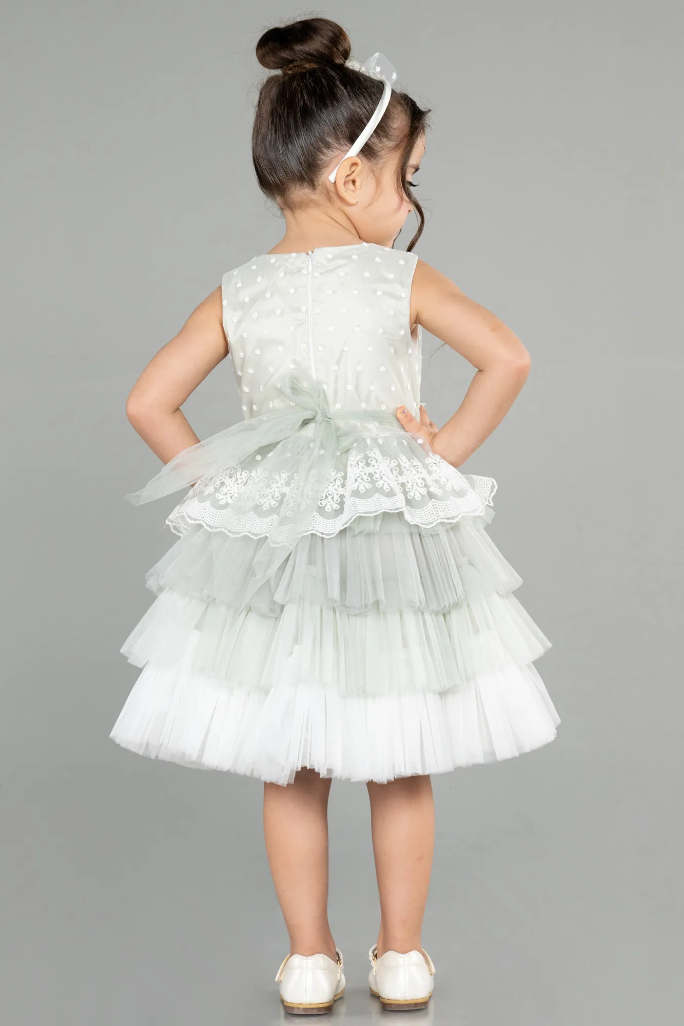 Mint-Short Girl Dress ABK1191
