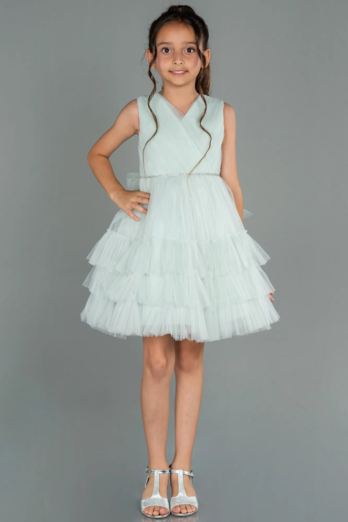 Mint-Short Girl Dress ABK1769